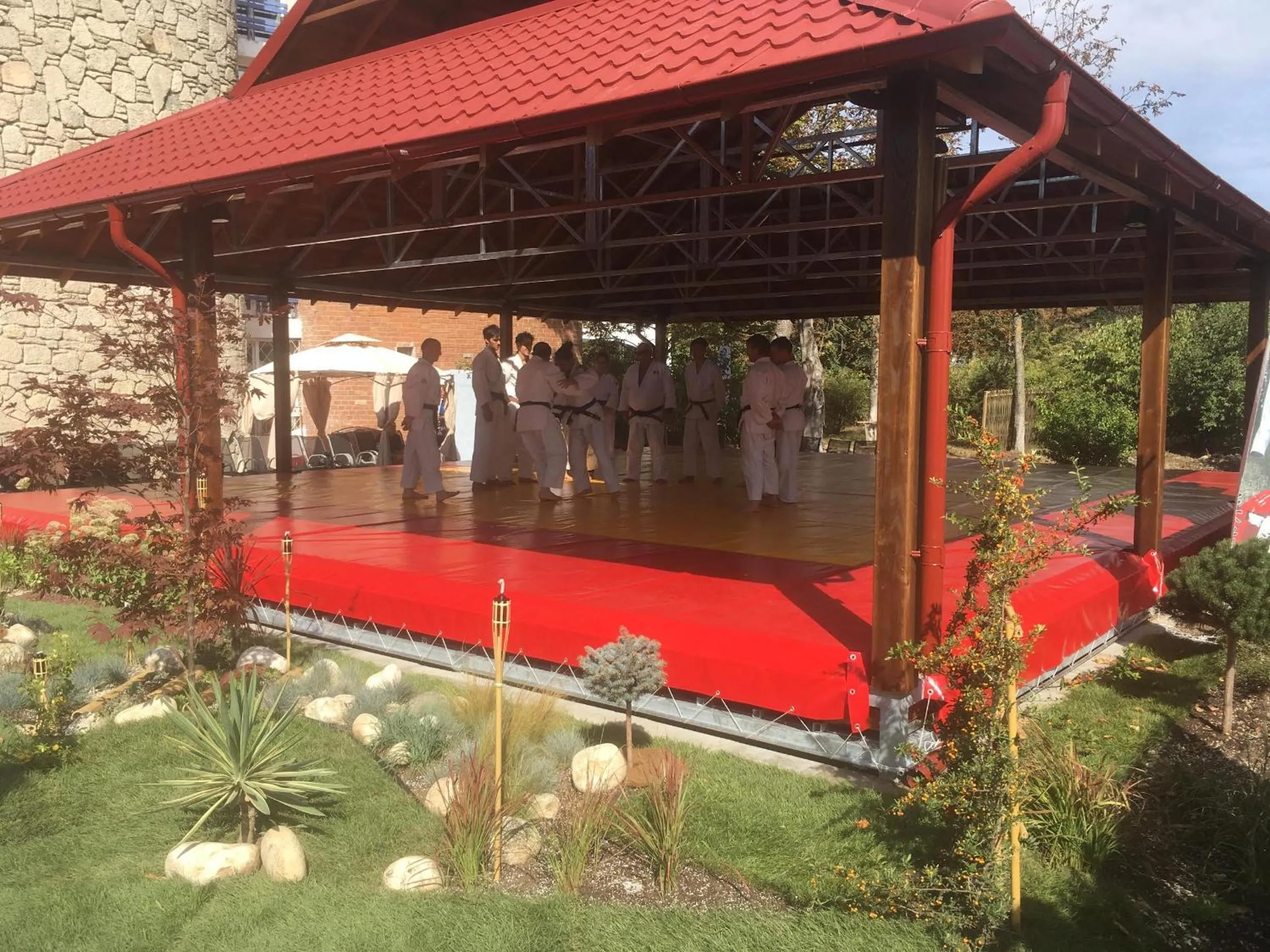 Patio in Academy Hotel