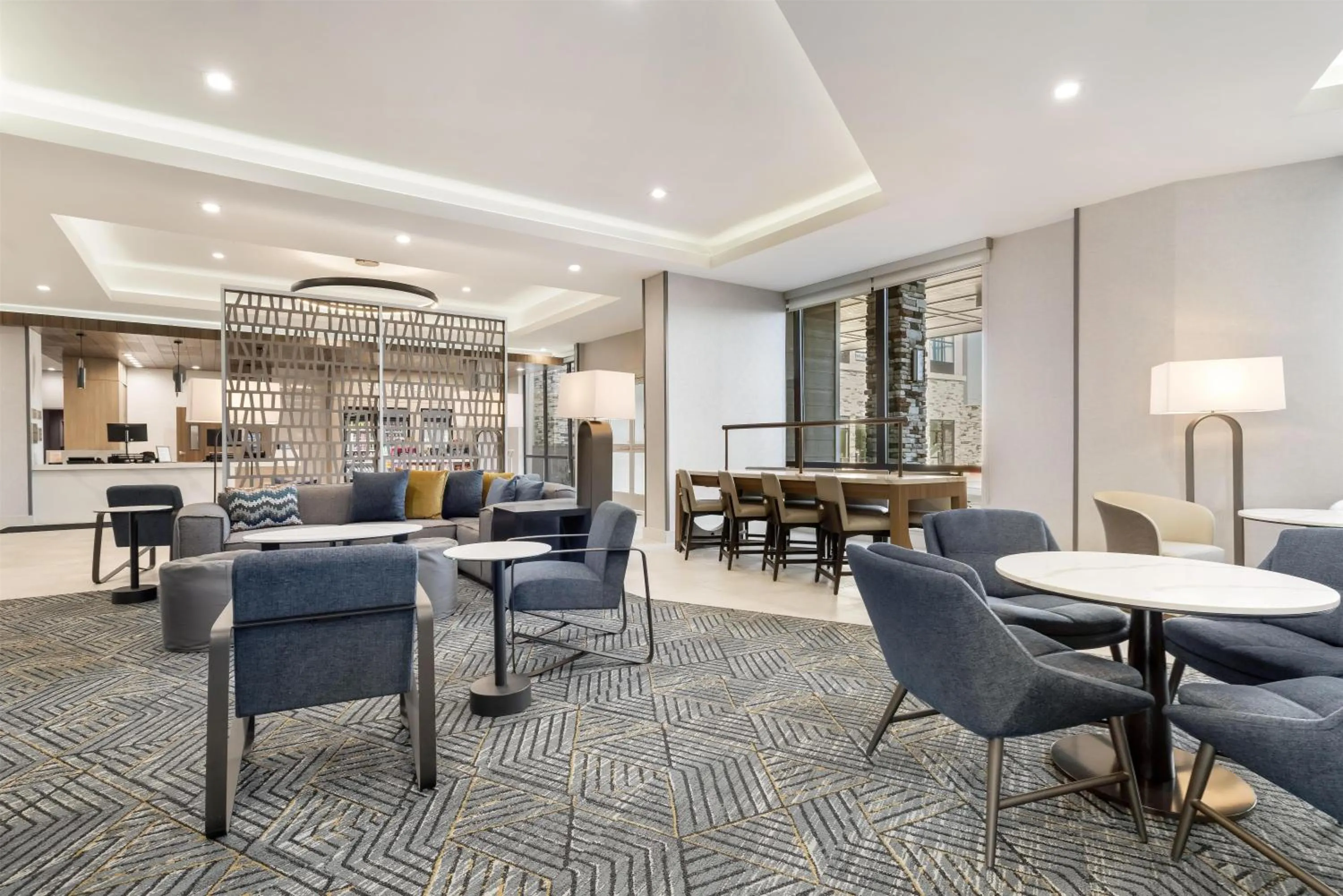 Lobby or reception in Homewood Suites By Hilton Austin Airport