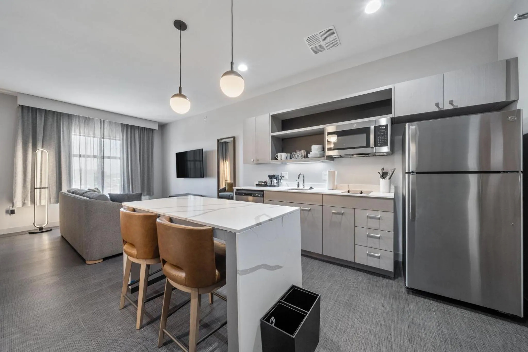 kitchen in Homewood Suites By Hilton Austin Airport