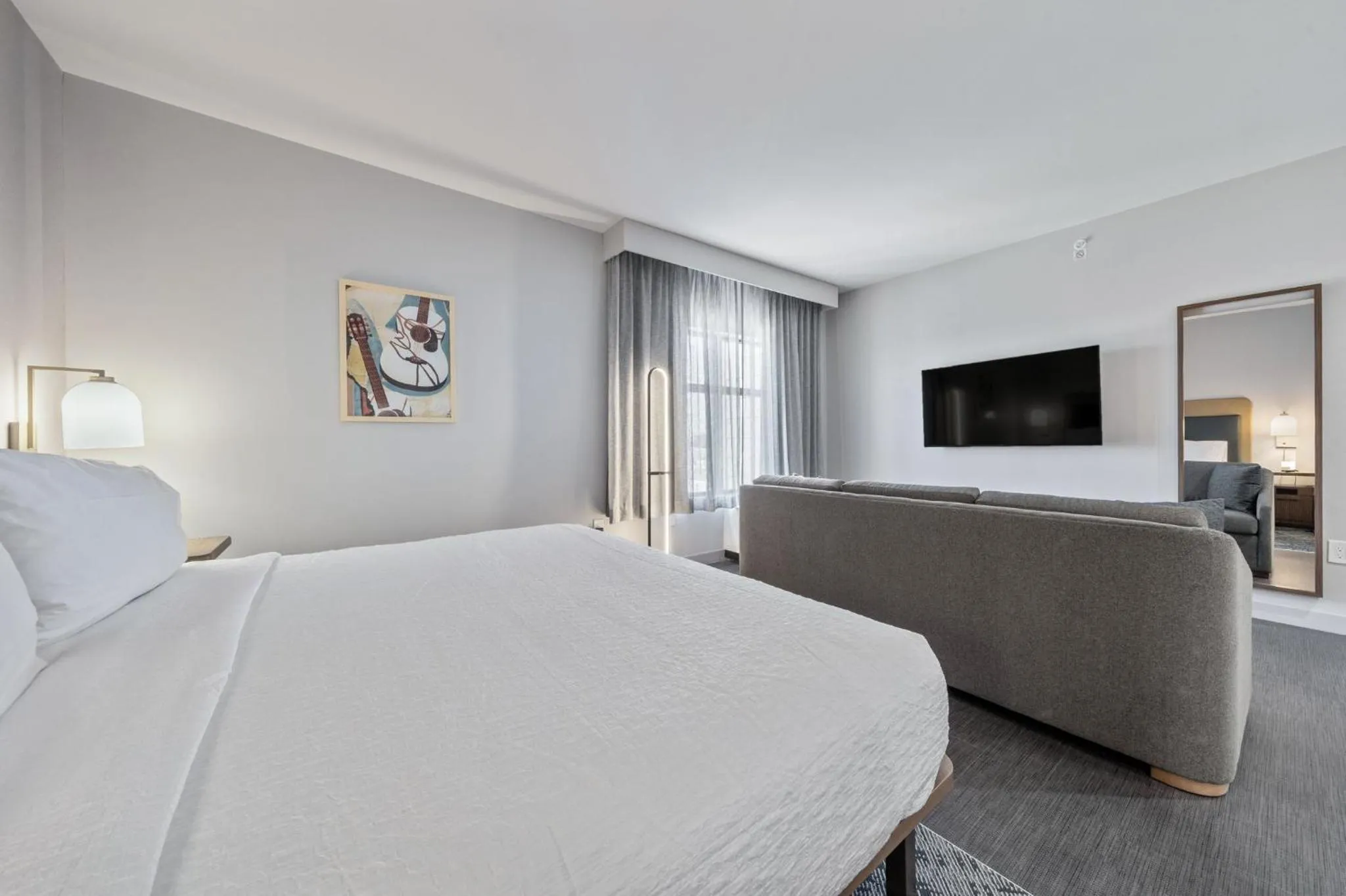 Bed in Homewood Suites By Hilton Austin Airport