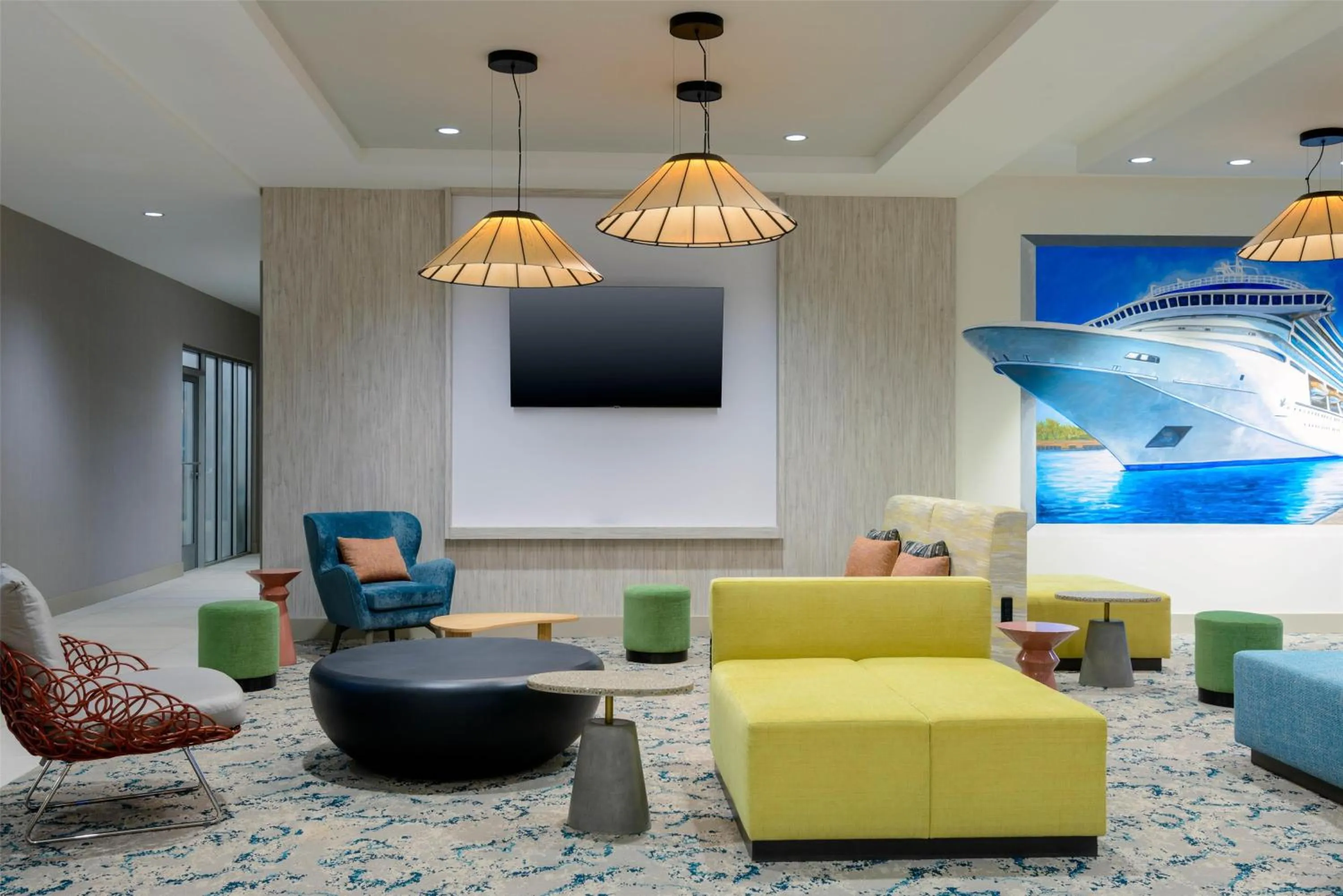 Lobby or reception in Hilton Garden Inn Cape Canaveral Near Cocoa Beach