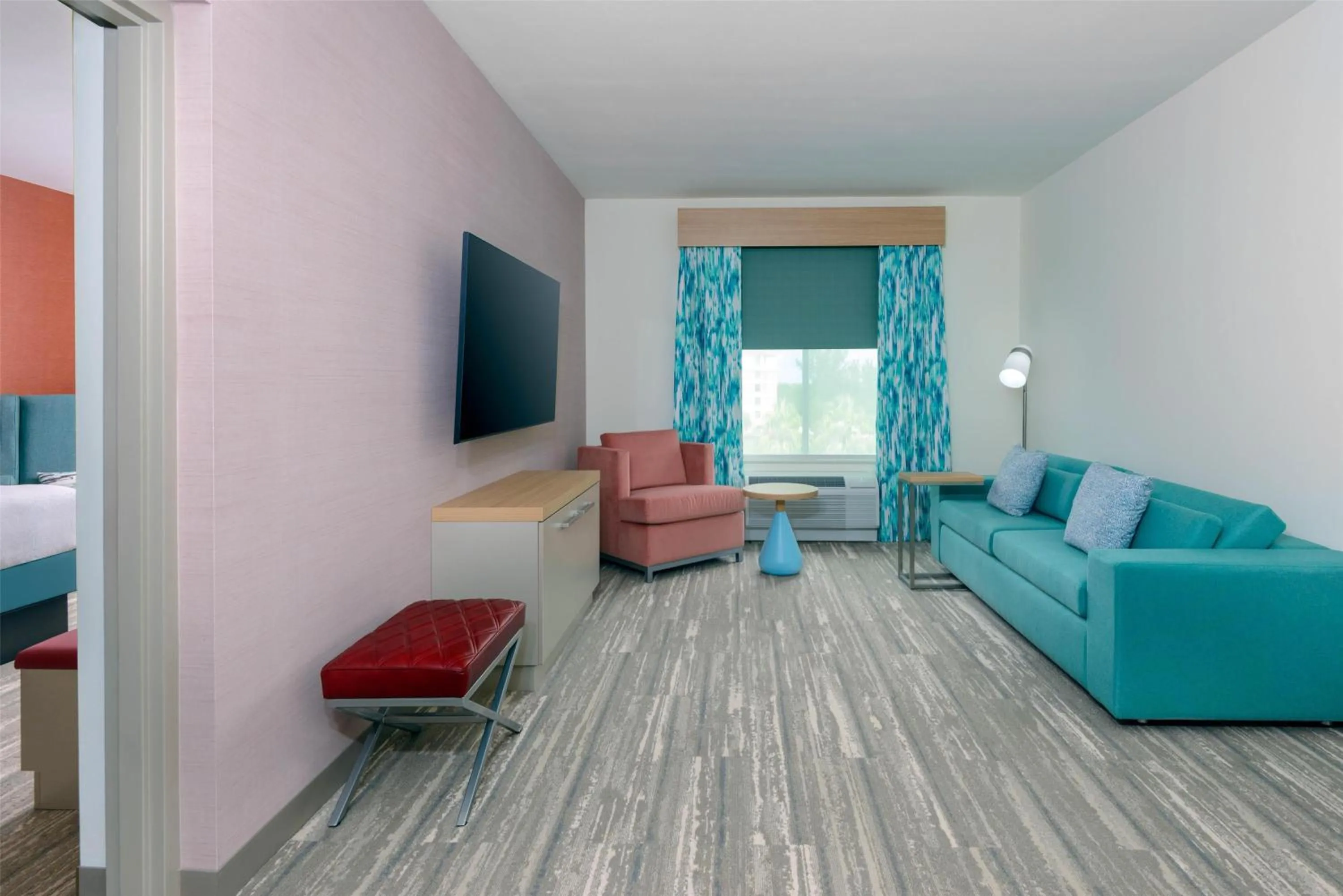 Living room in Hilton Garden Inn Cape Canaveral Near Cocoa Beach