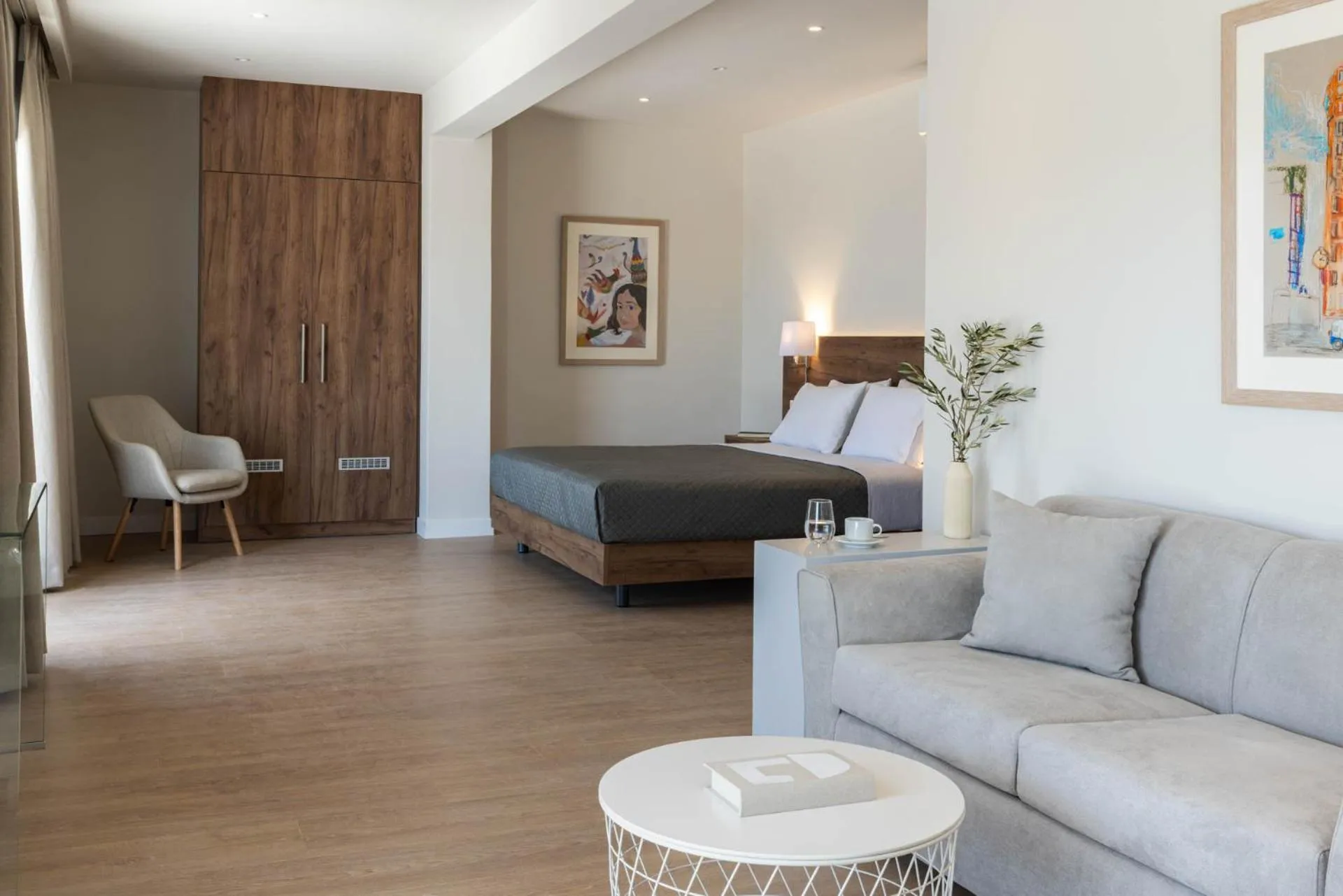 Seating area in Port Tower Piraeus