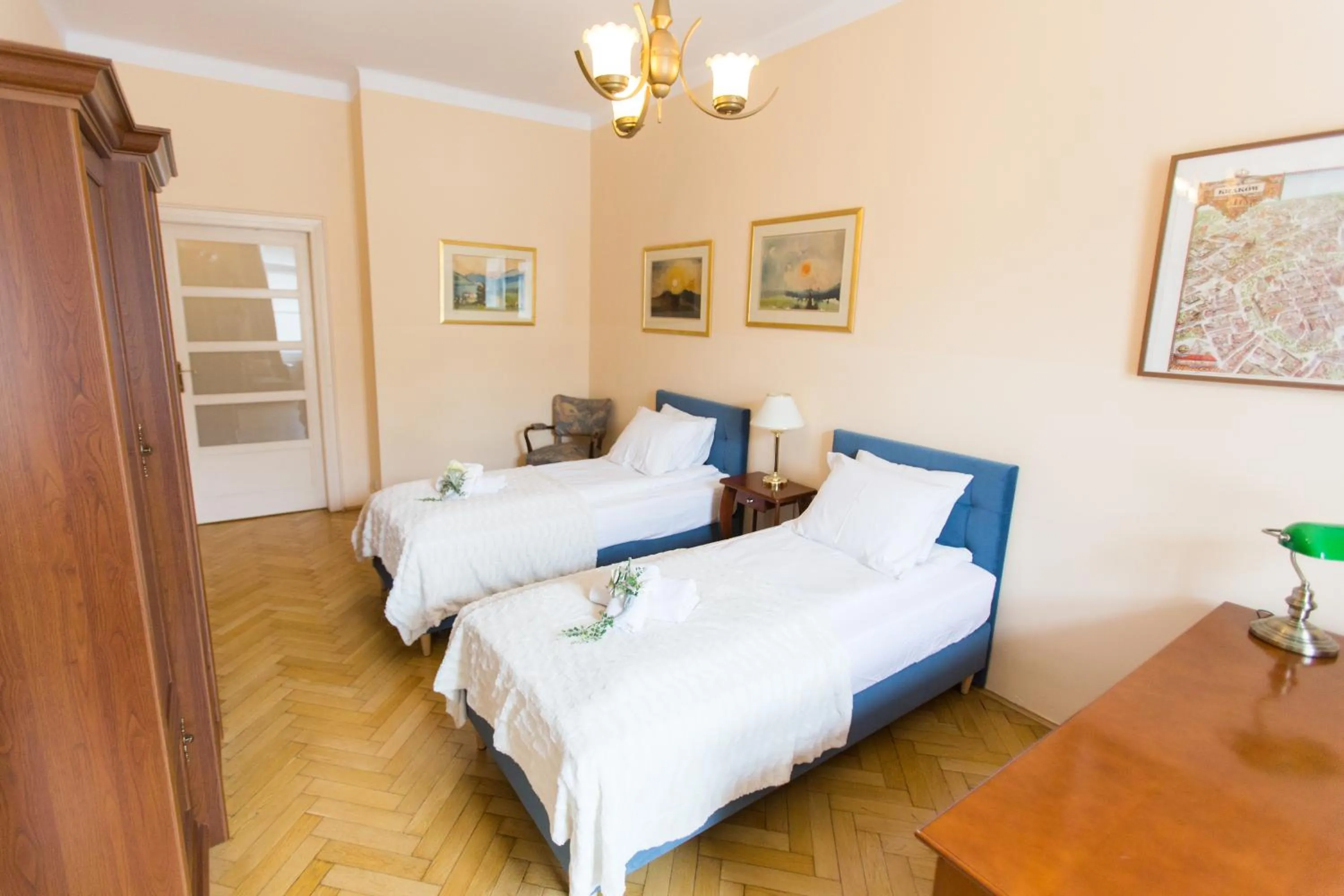 Bed in Apartments Roman