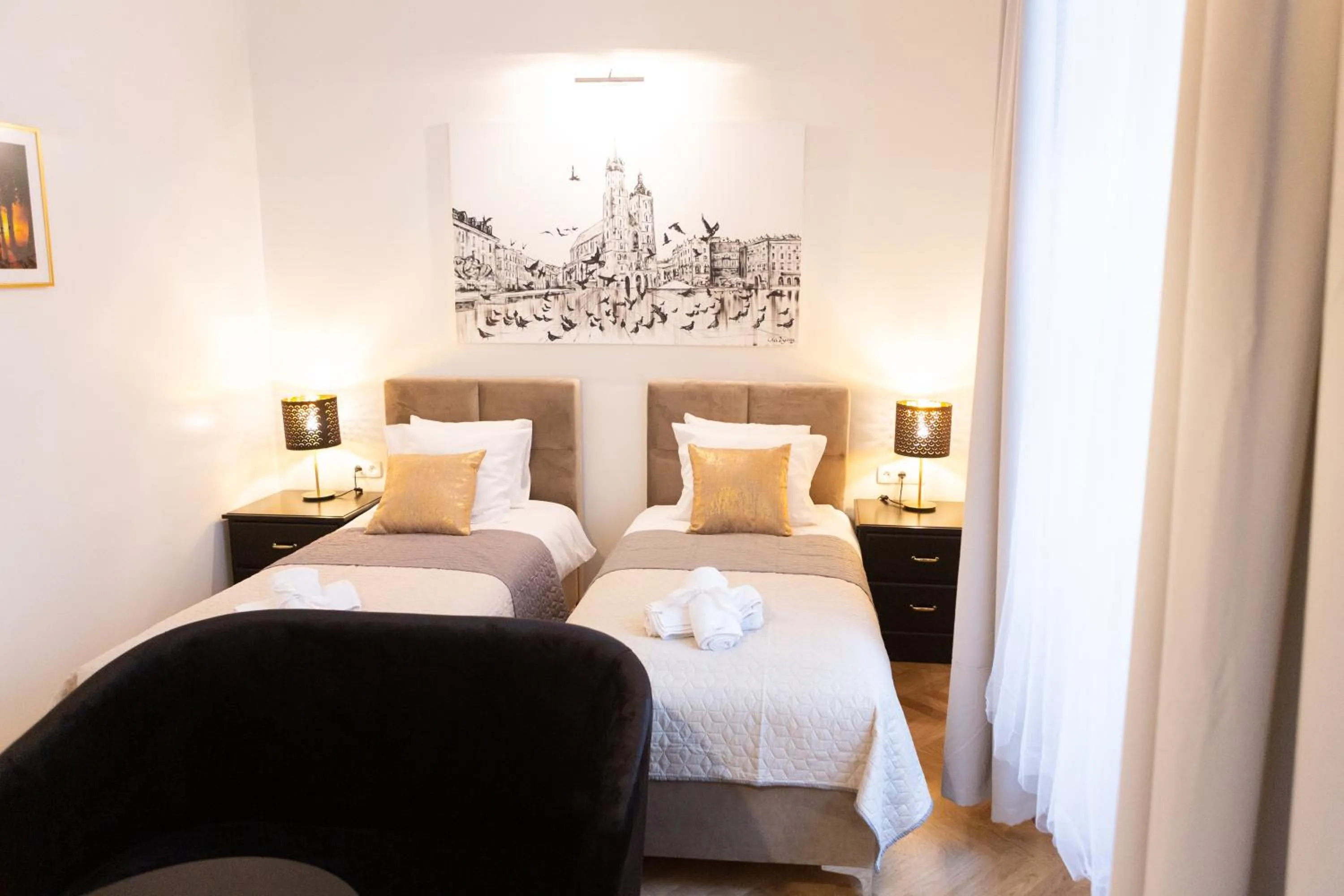 Bed in Apartments Roman