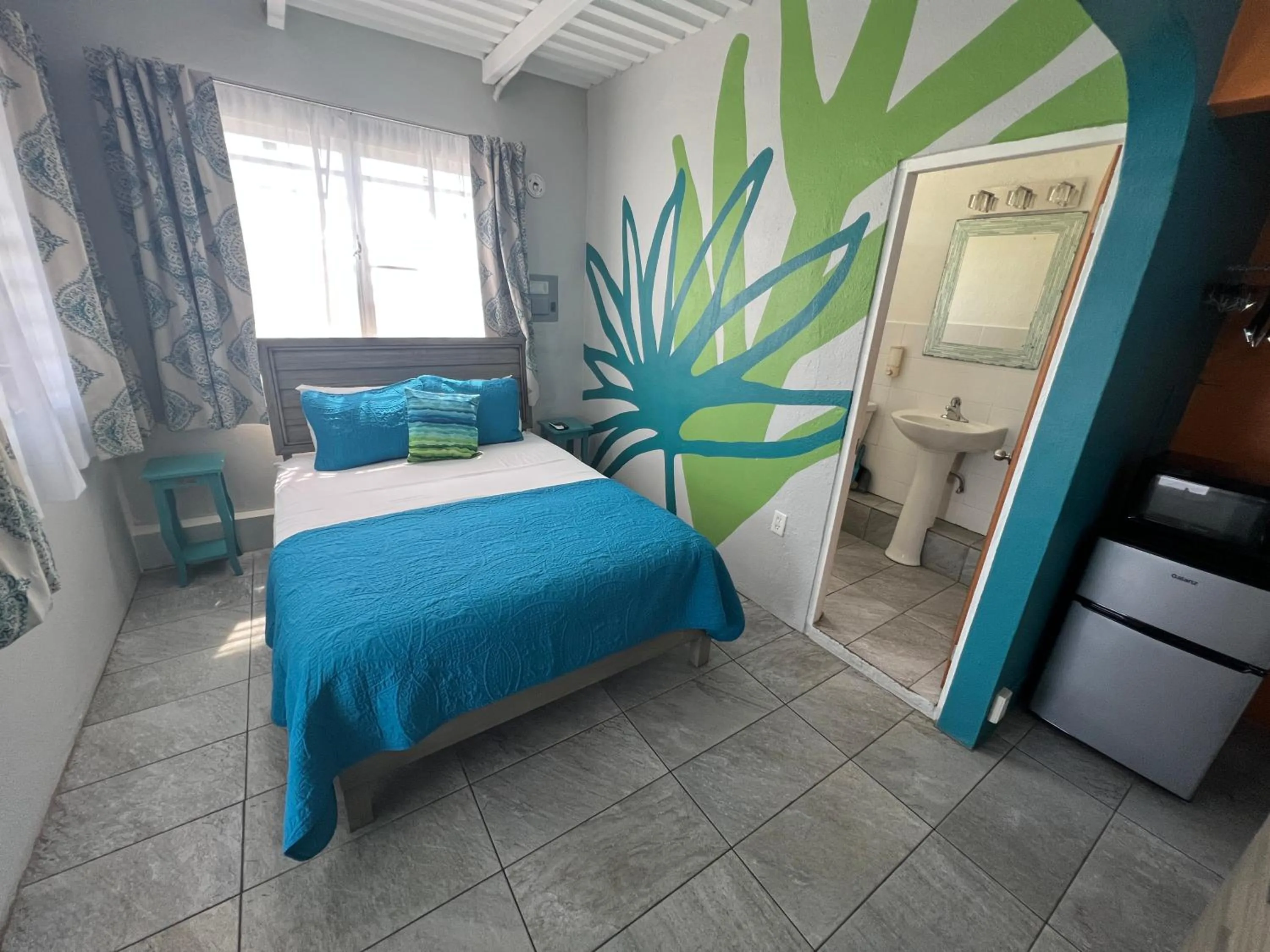 Bed in The Vieques Guesthouse