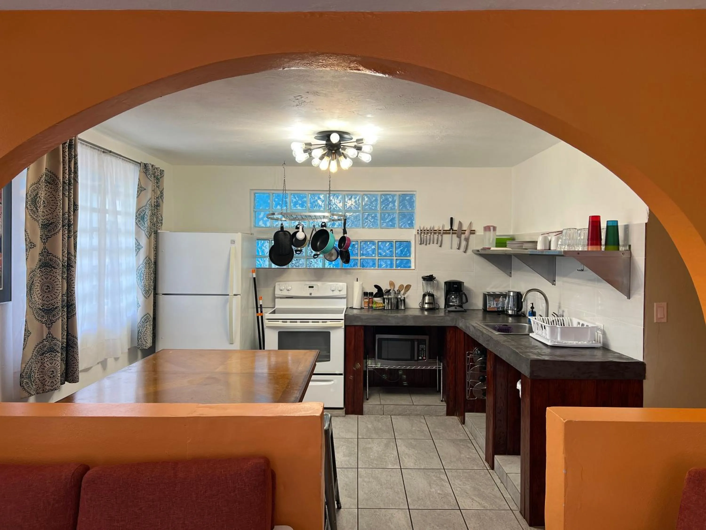 kitchen in The Vieques Guesthouse