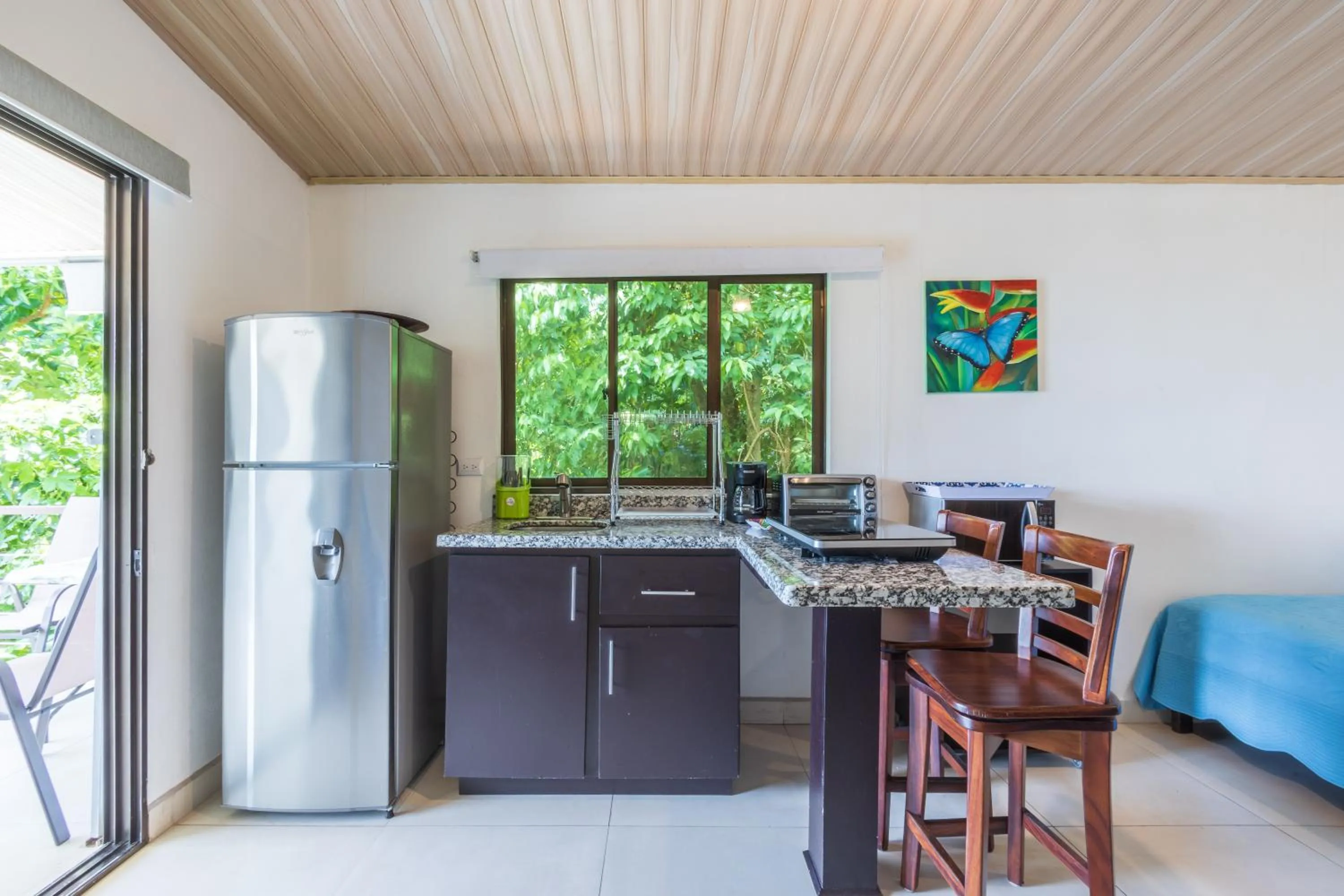 Kitchen or kitchenette in Hotel Villas de la Selva