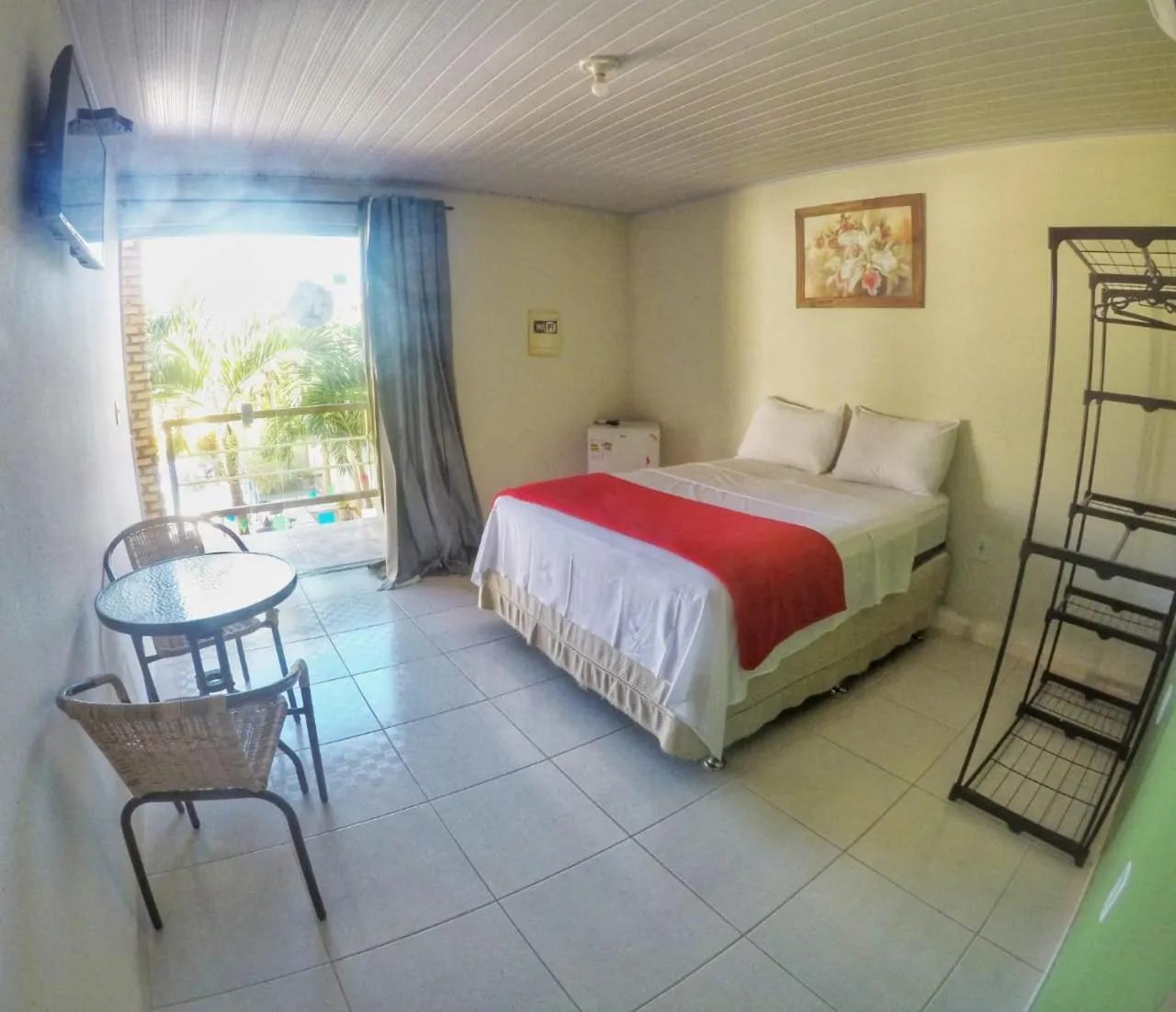 Bed in Pousada Paraíso das Palmeiras