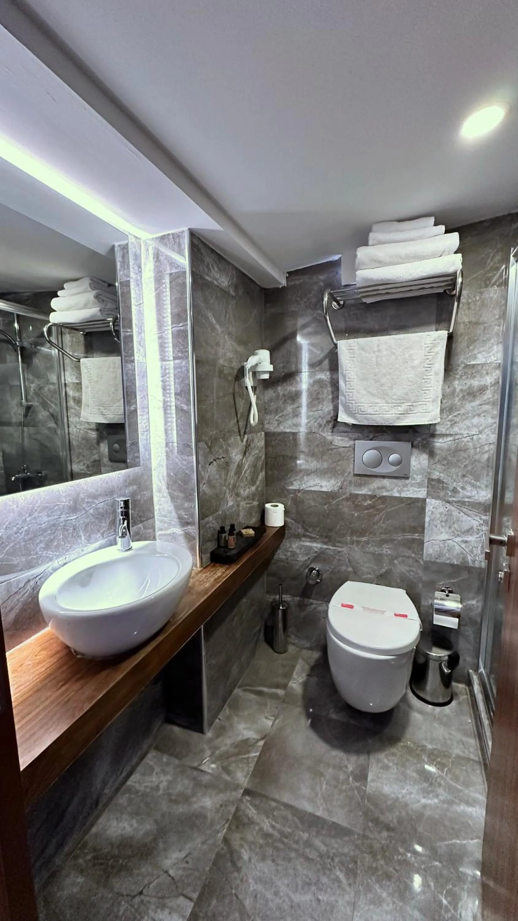 Shower in Snog Rooms & Suites