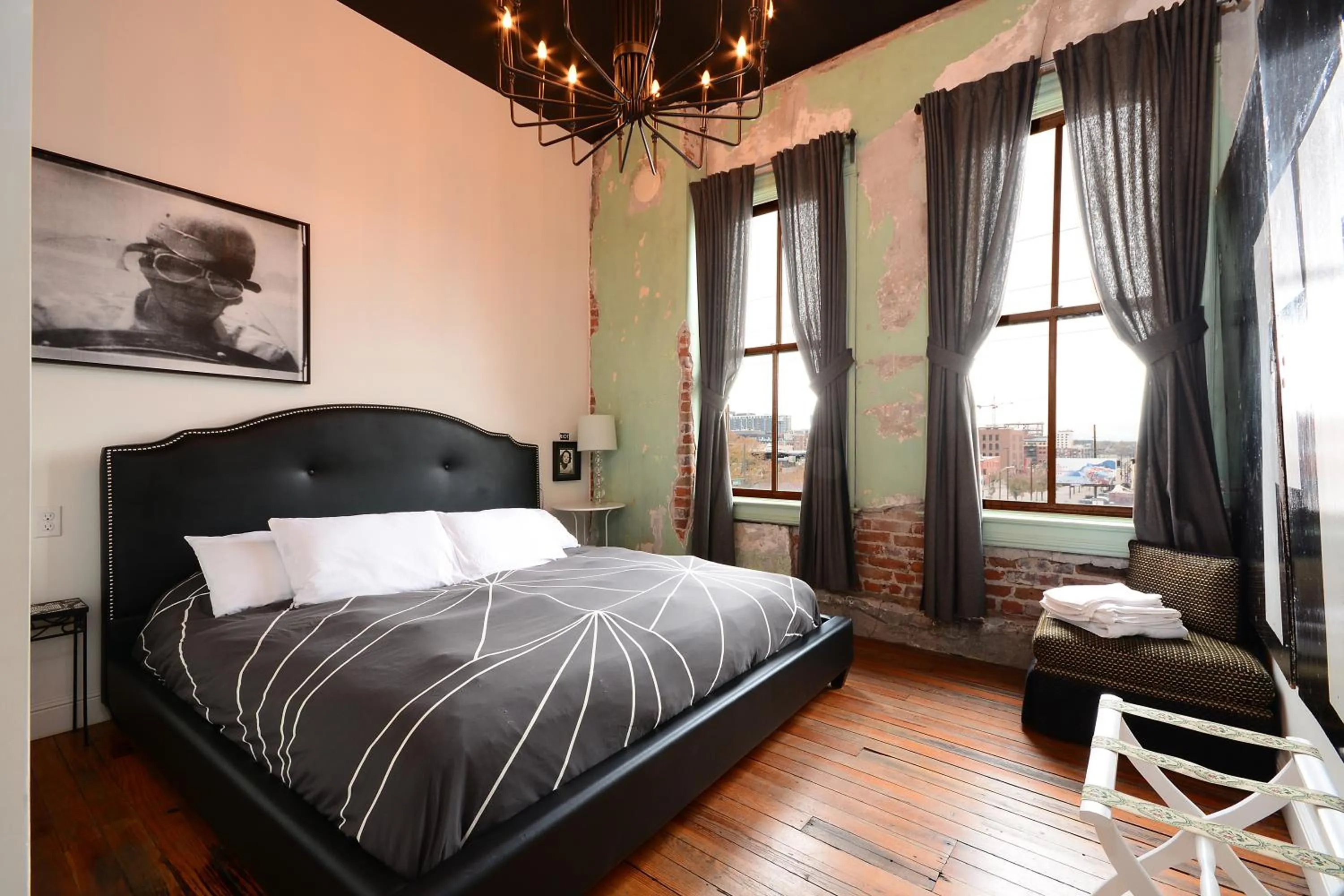 Decorative detail, Bed in Hostel Fish