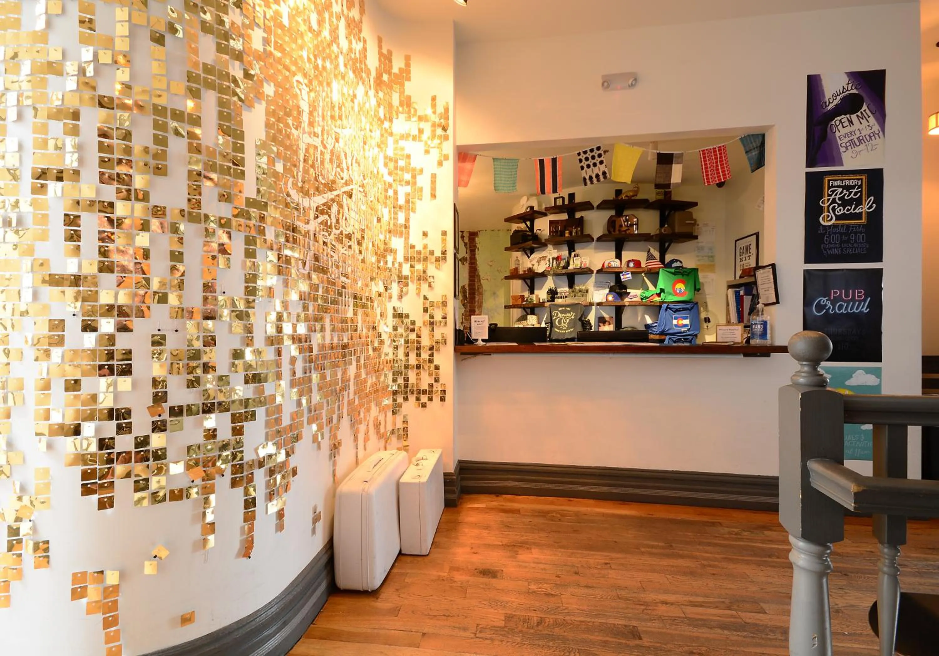 Lobby or reception in Hostel Fish