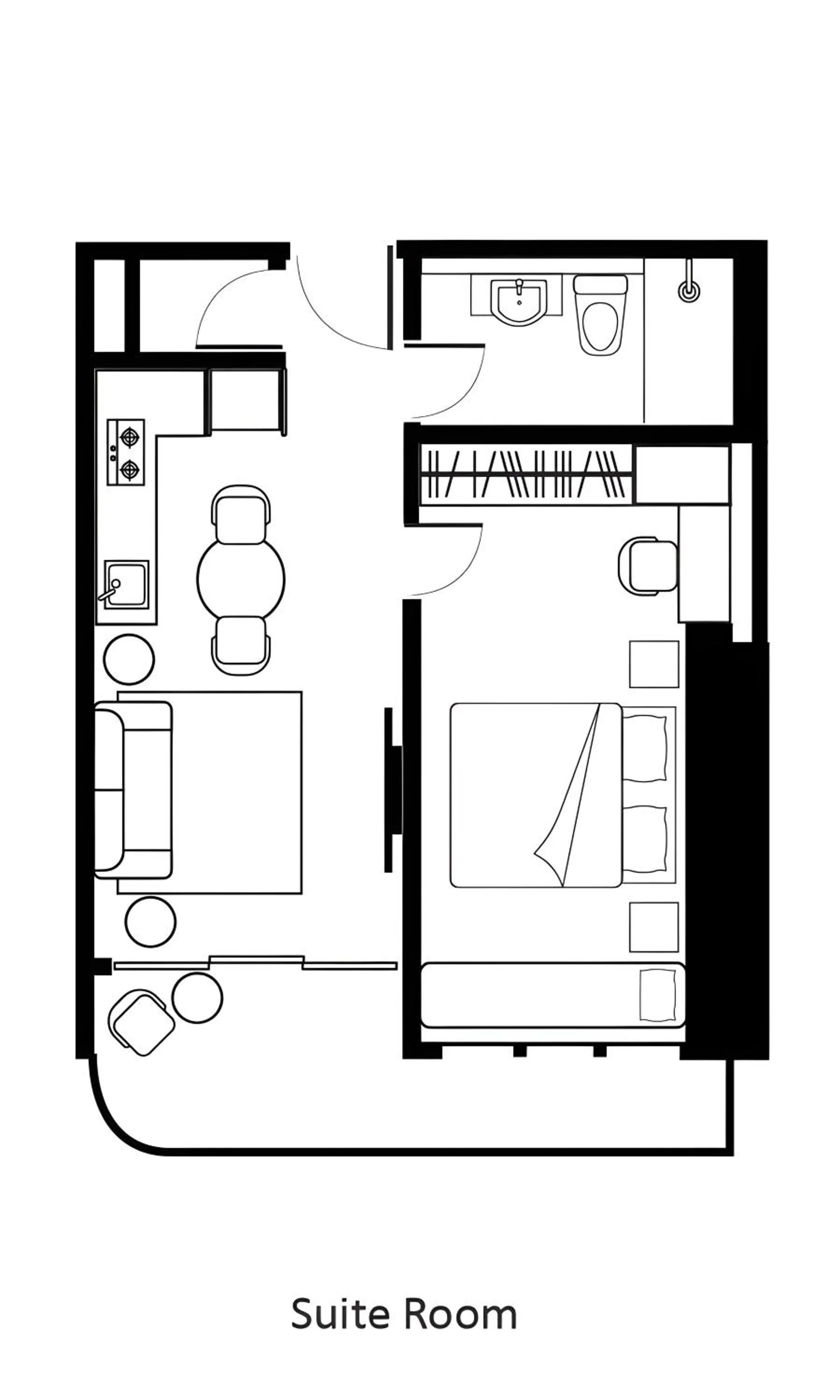 Floor plan in Citadines Antasari Jakarta