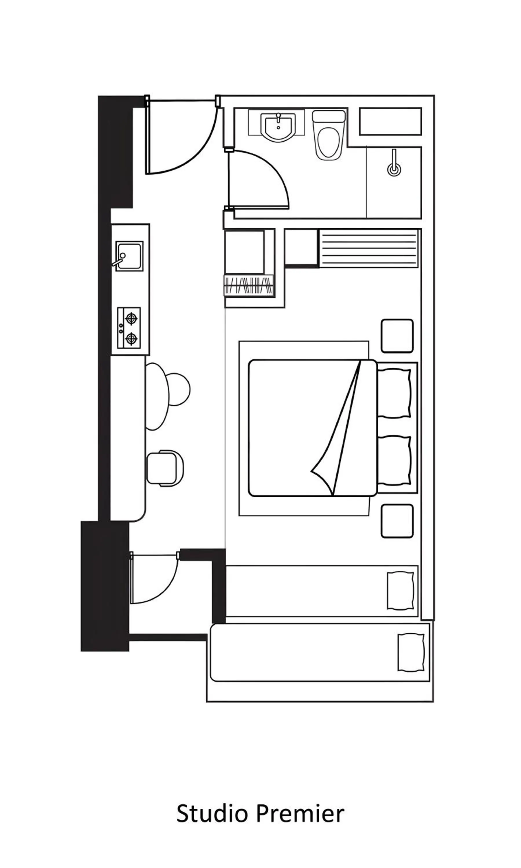 Floor plan in Citadines Antasari Jakarta
