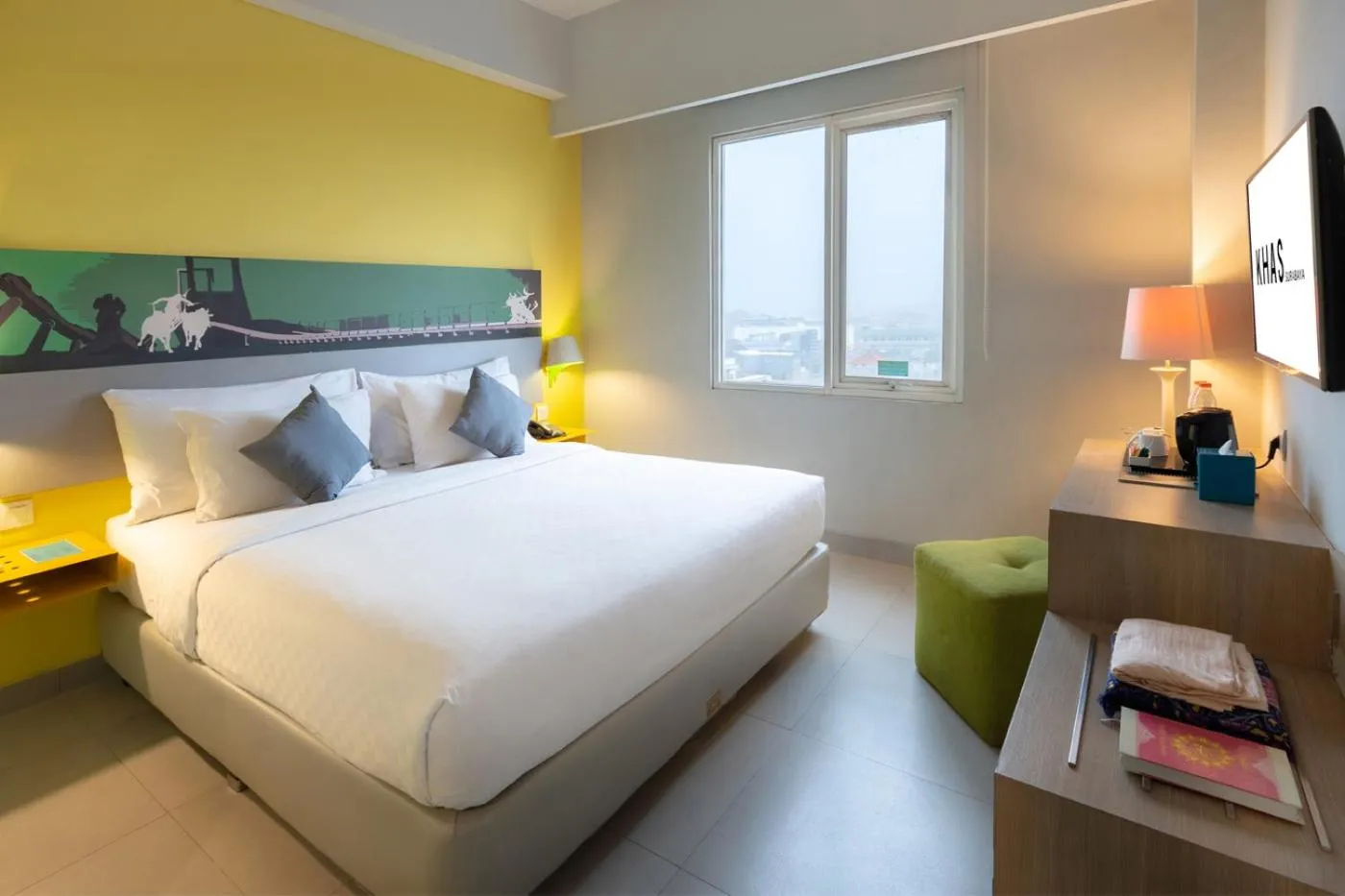 Bed in KHAS Surabaya Hotel