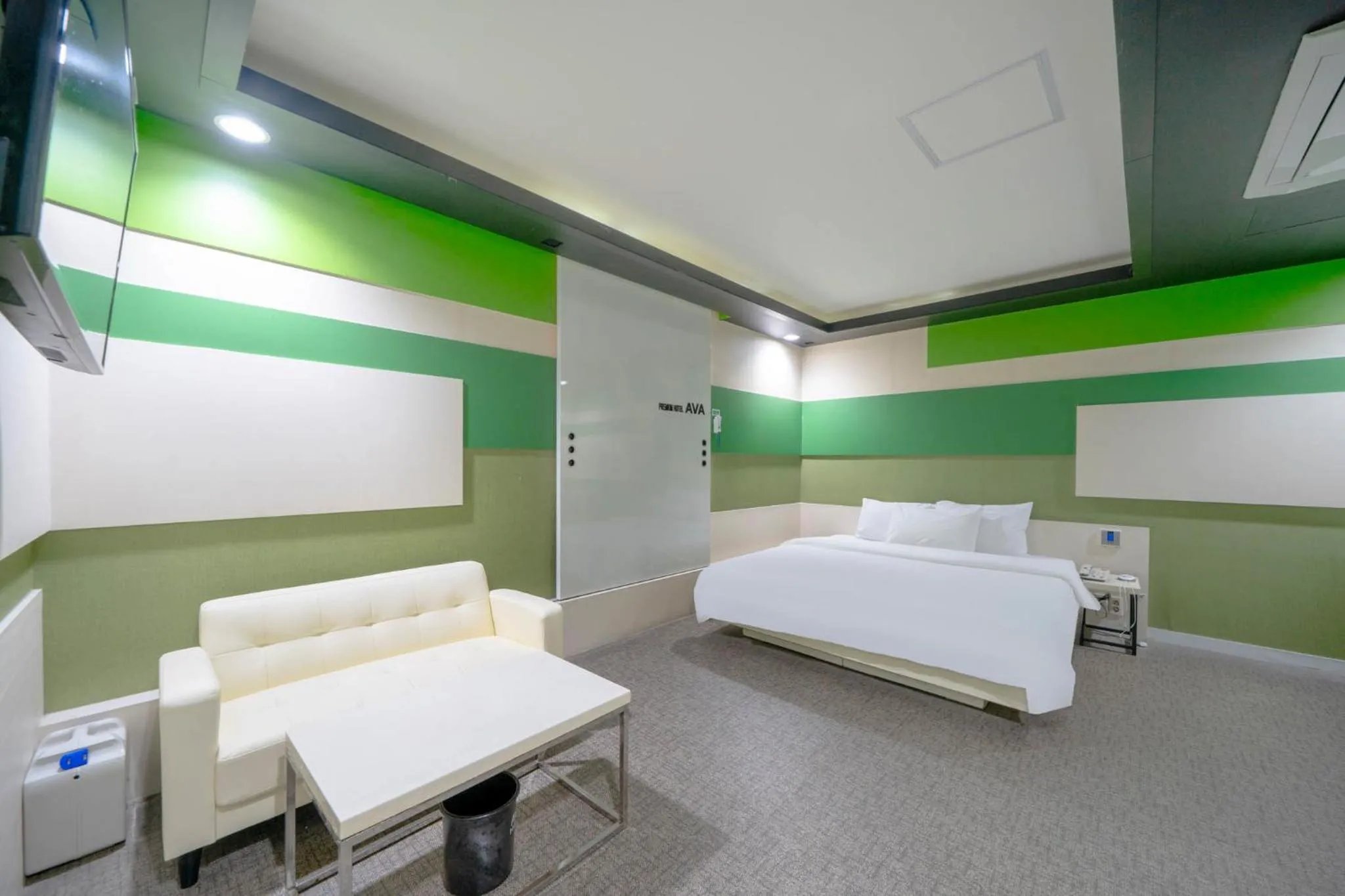 Bed in Changwon Ava Hotel