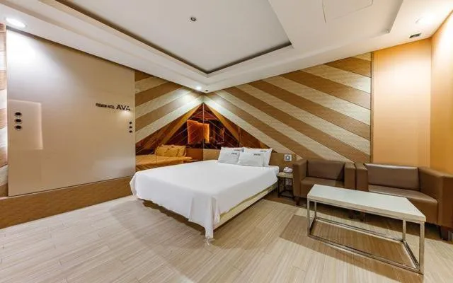 Bed in Changwon Ava Hotel