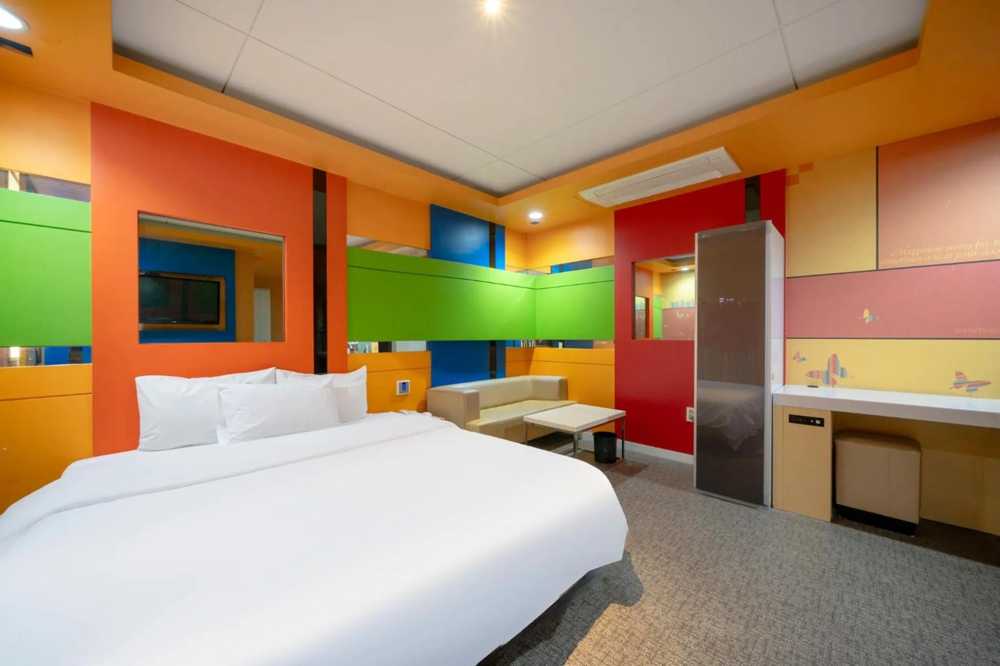 Bed in Changwon Ava Hotel