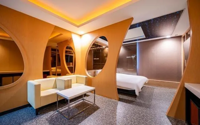 Bed in Changwon Ava Hotel