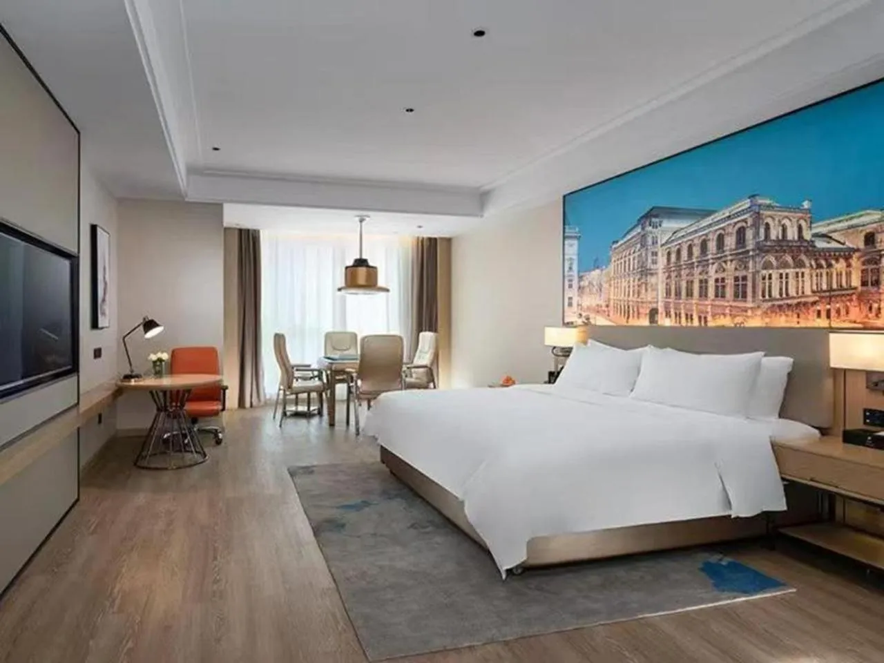 Bed in Venus International Hotel Changsha Meixihu Branch