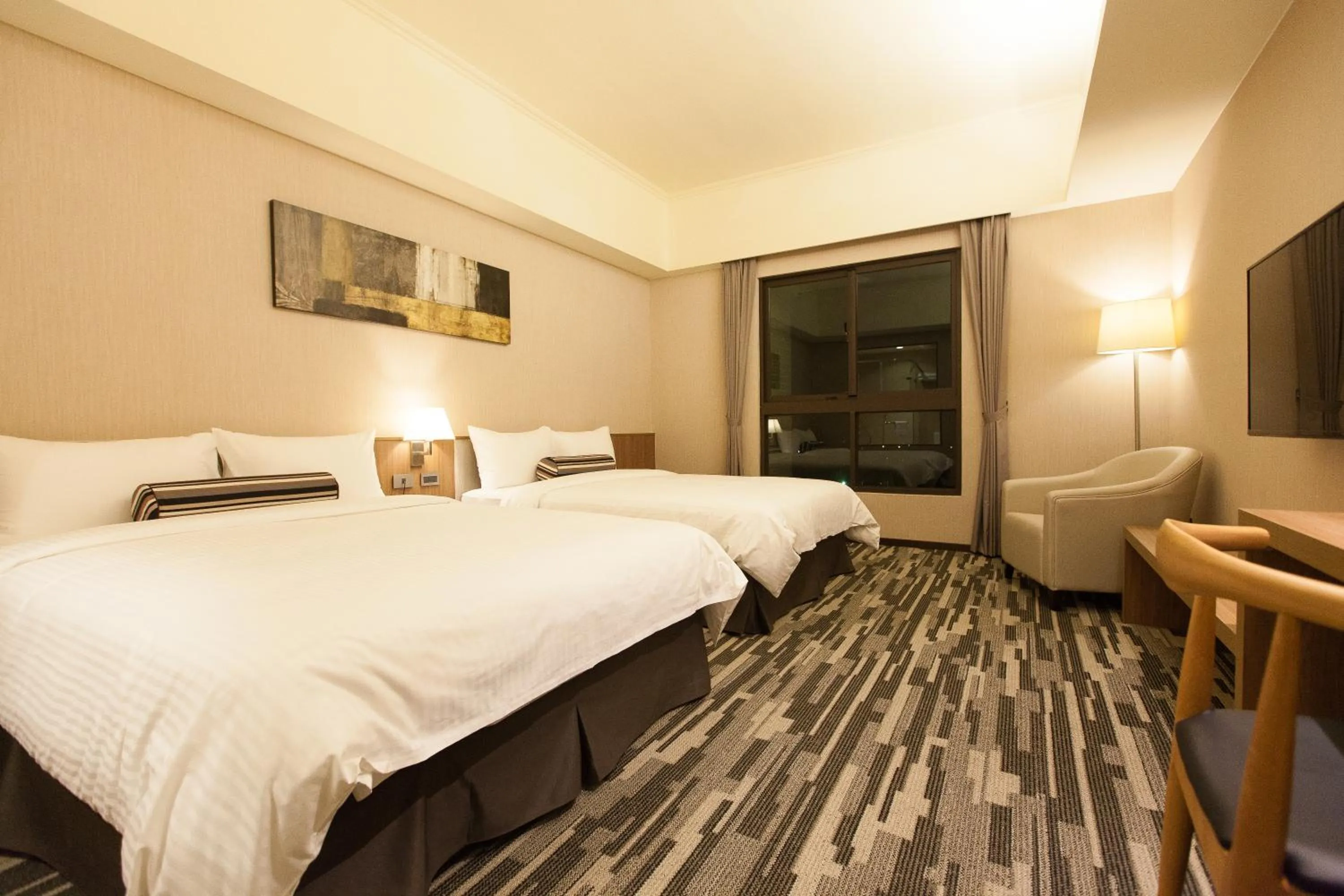 Bed in The Fuli Resort Chihpen