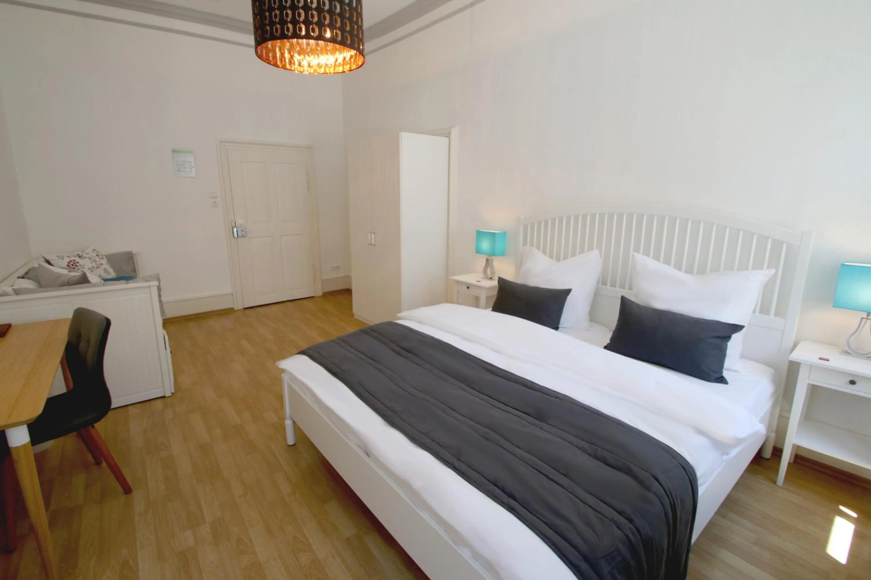 Bed in Hotel Sudpfanne