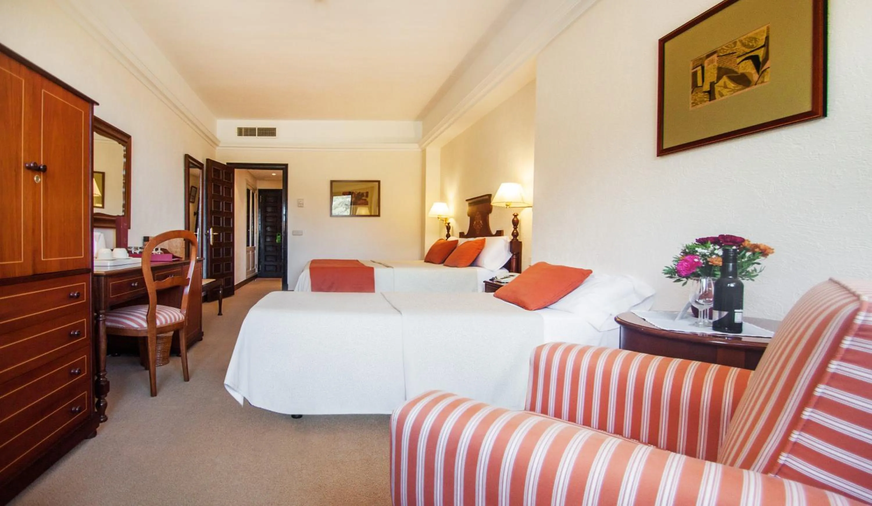 Bed in Es Moli Hotel