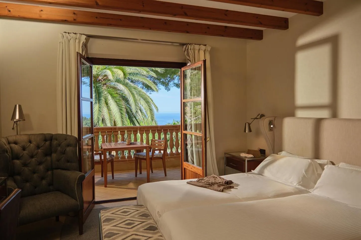 Bedroom, Bed in Es Moli Hotel