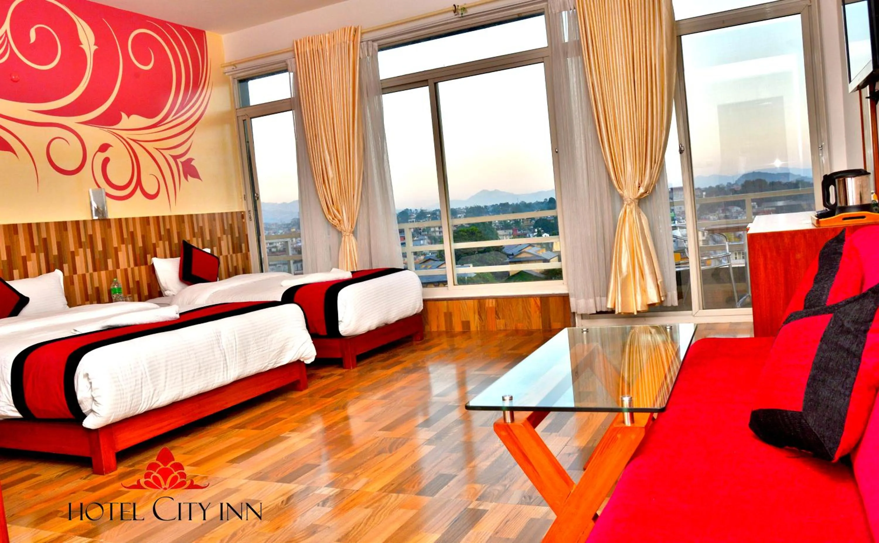 City view, Bed in Hotel City Inn - Mountain View