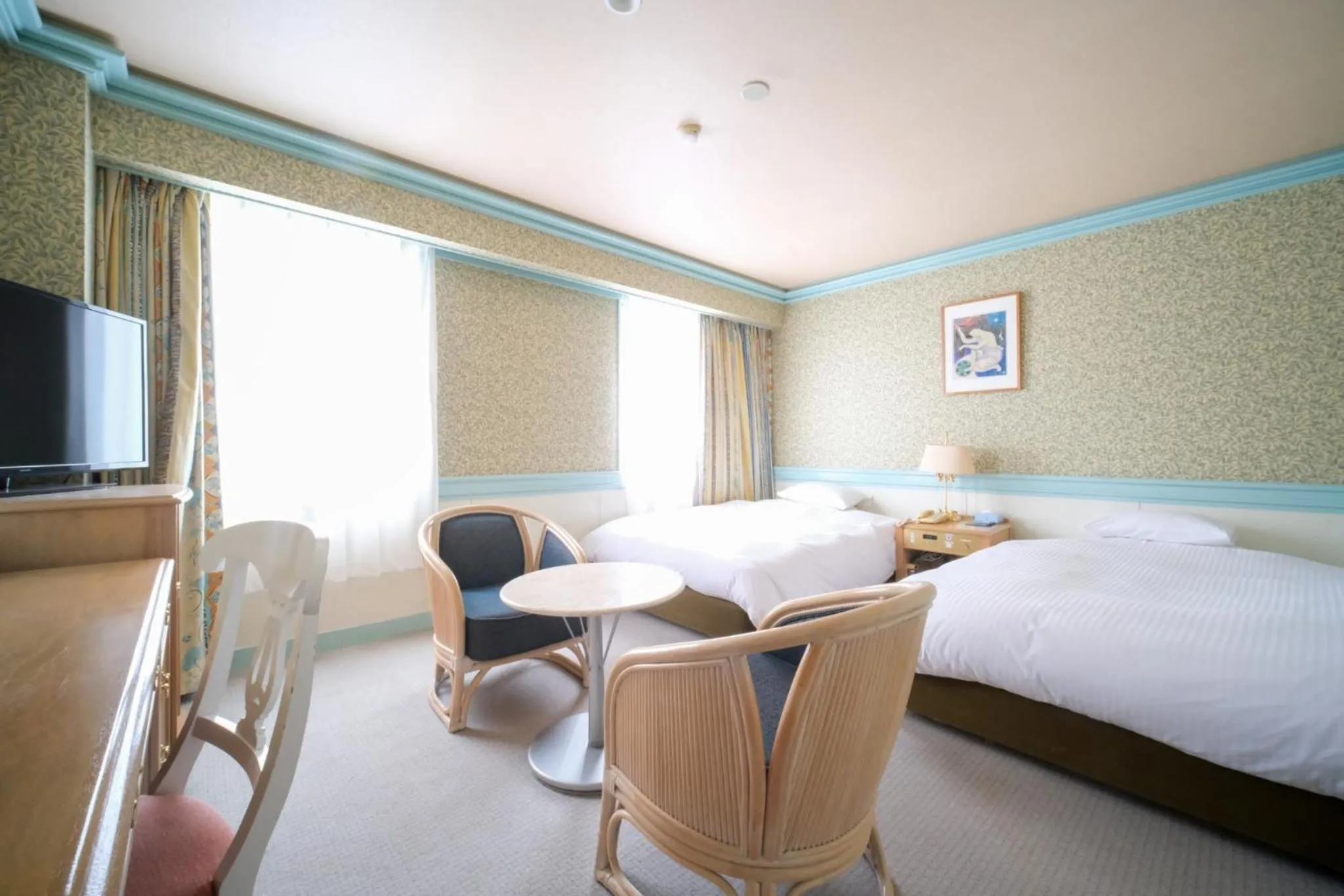 Bed in Yuzawa Royal hotel