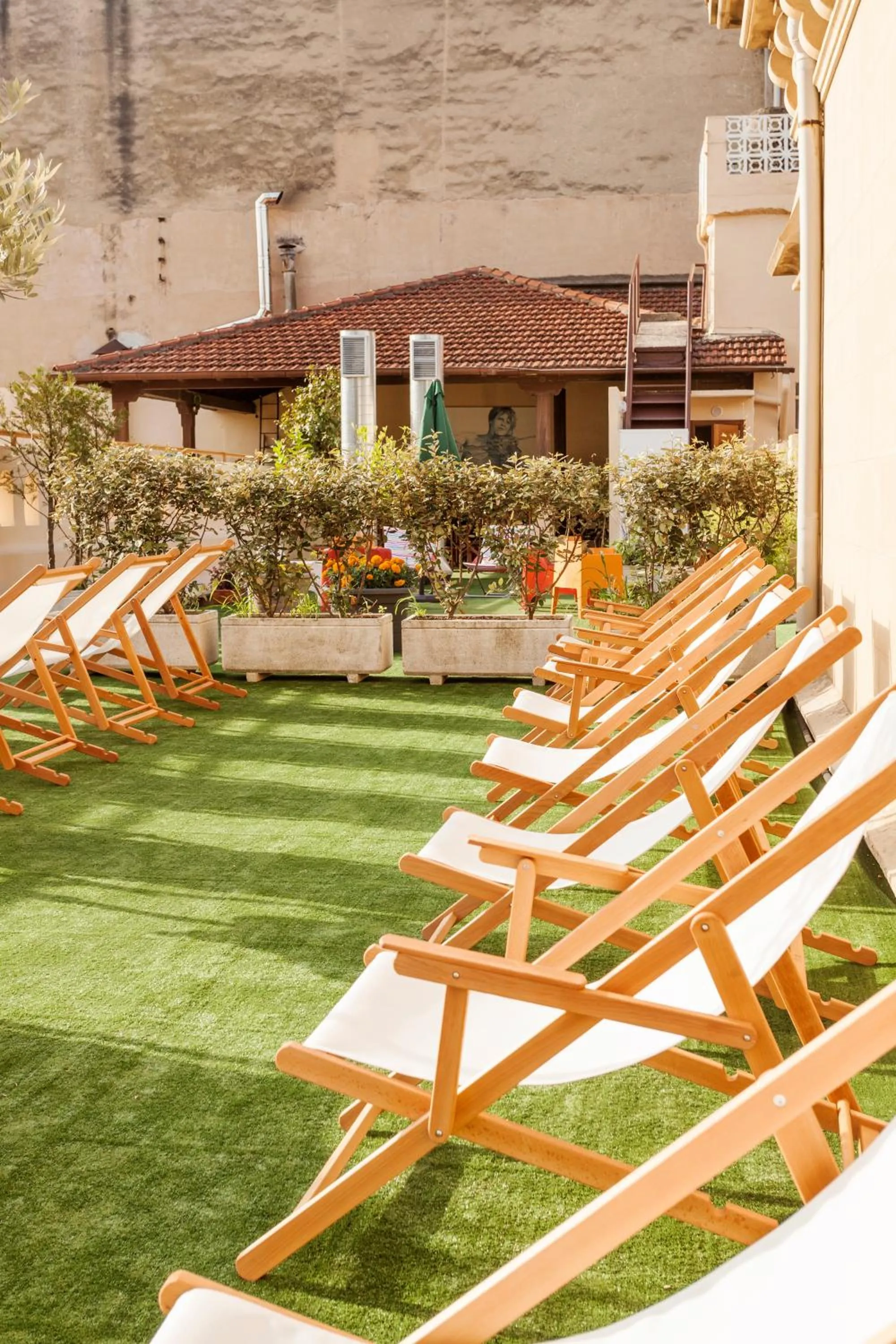 Balcony/Terrace in A Room In The City Hostel