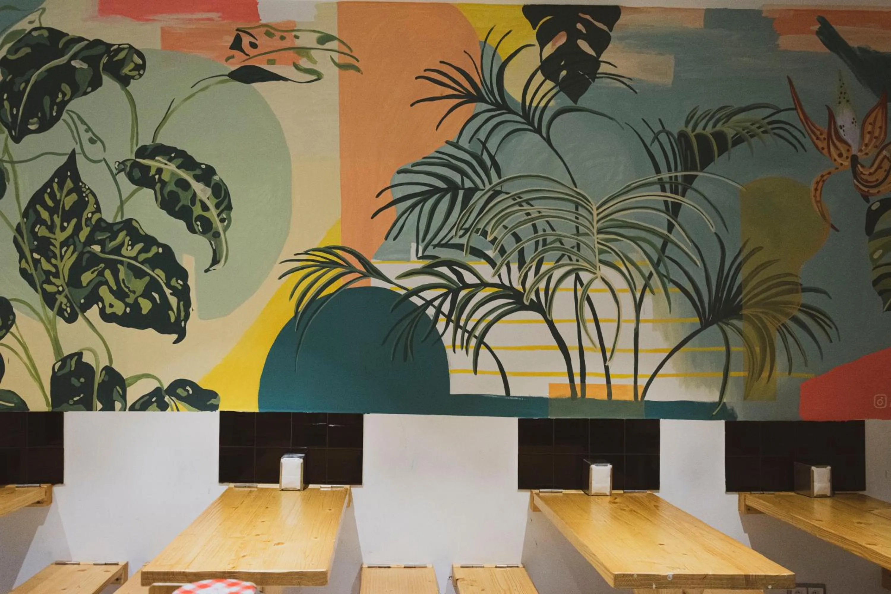 Communal kitchen in A Room In The City Hostel