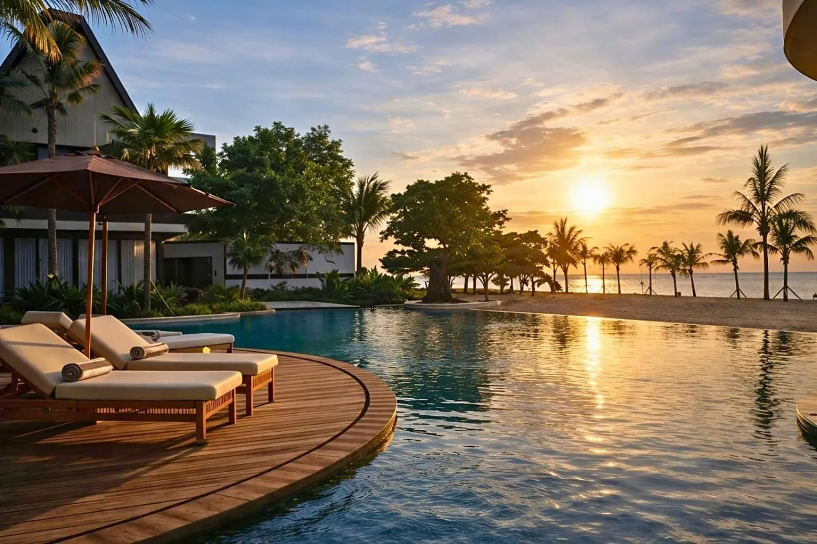 Sunrise in Quenzo Beach Resort