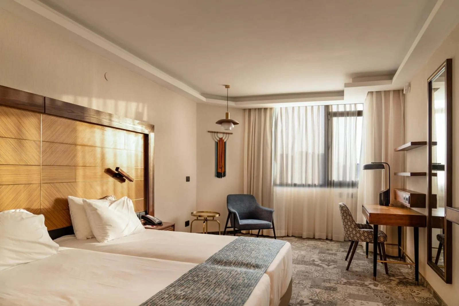 Bed in Ramada Jerusalem Hotel