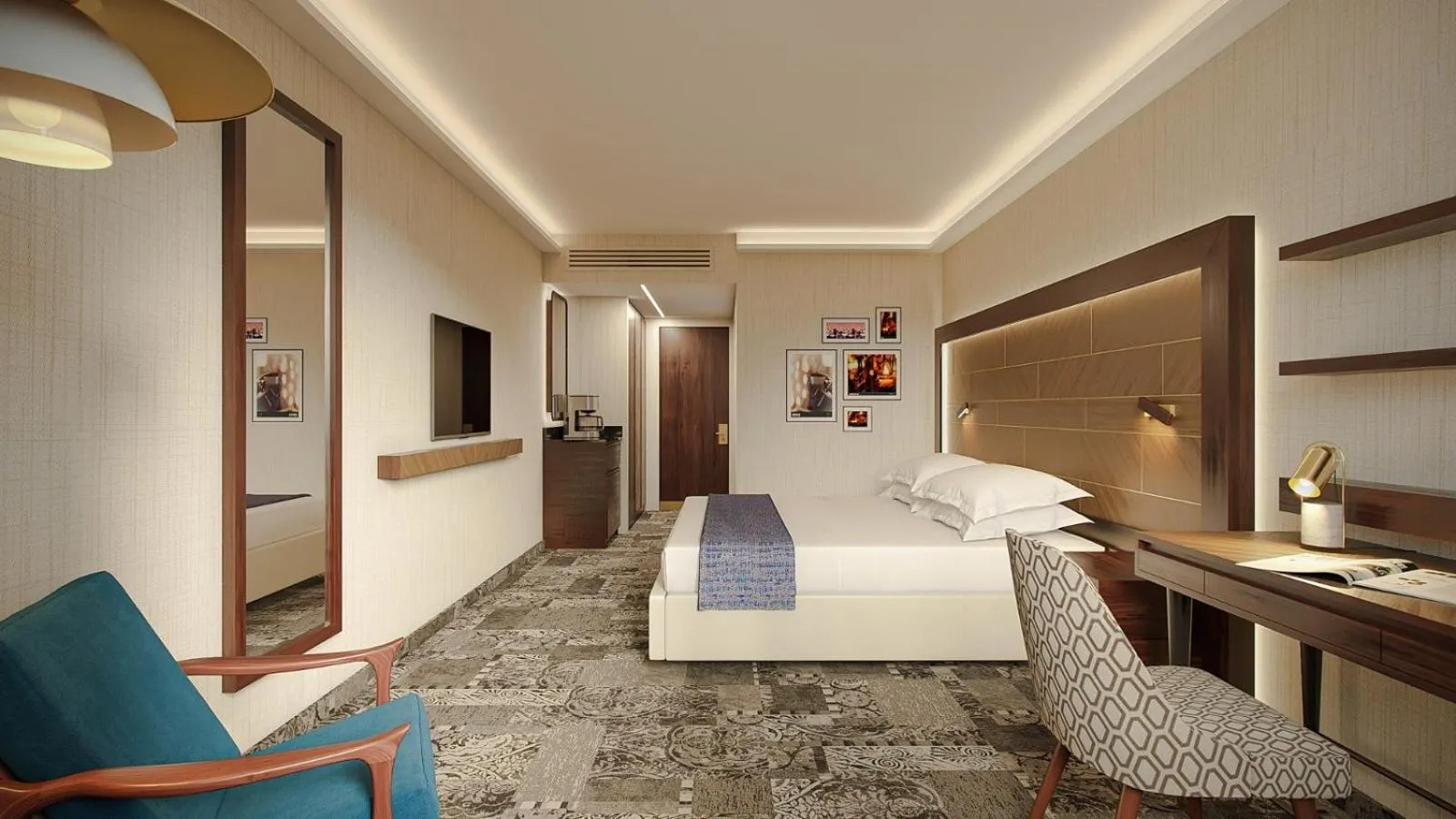 Bed in Ramada Jerusalem Hotel