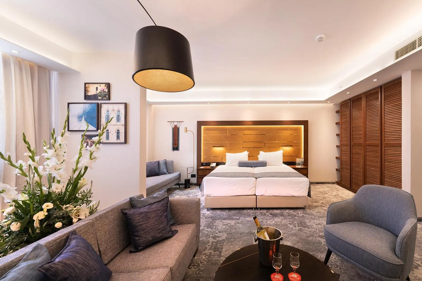 Bed in Ramada Jerusalem Hotel