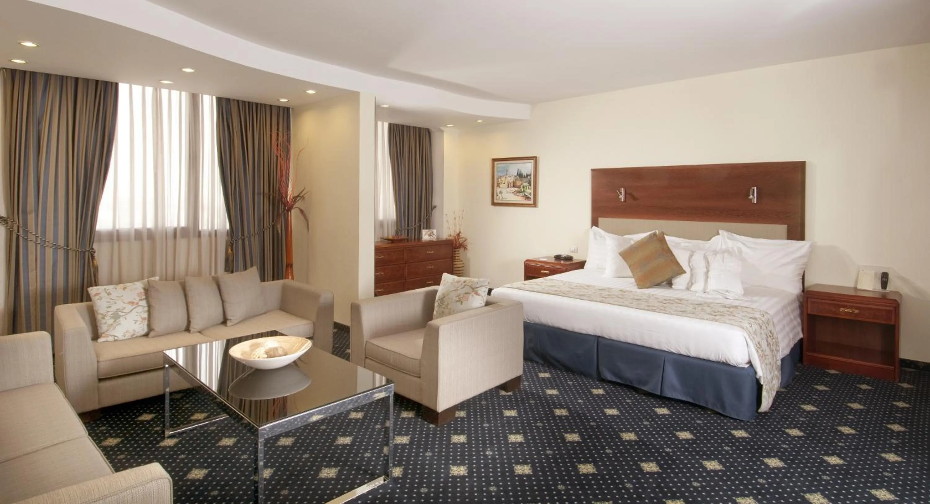 Coffee/tea facilities, Bed in Ramada Jerusalem Hotel