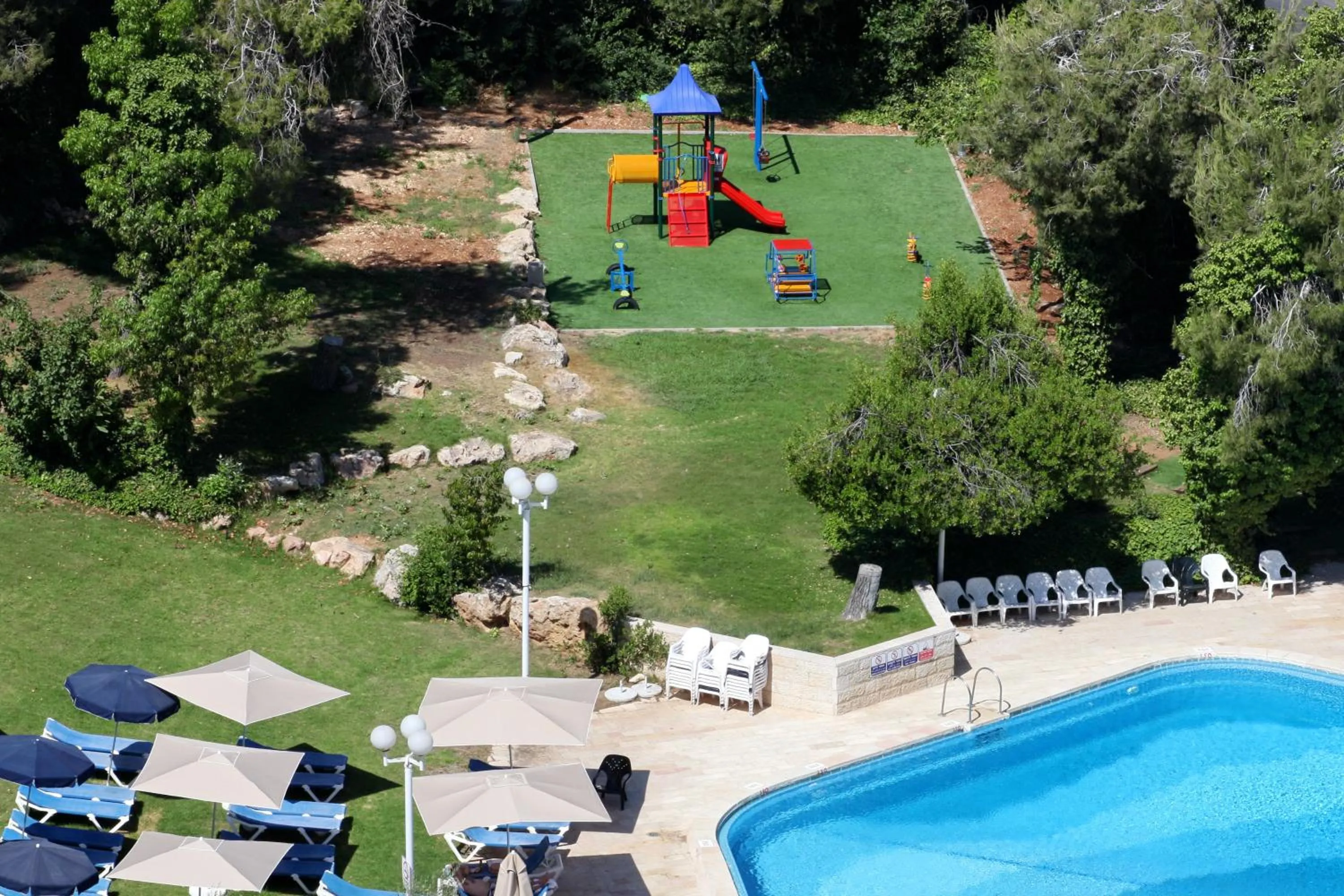 Patio in Ramada Jerusalem Hotel