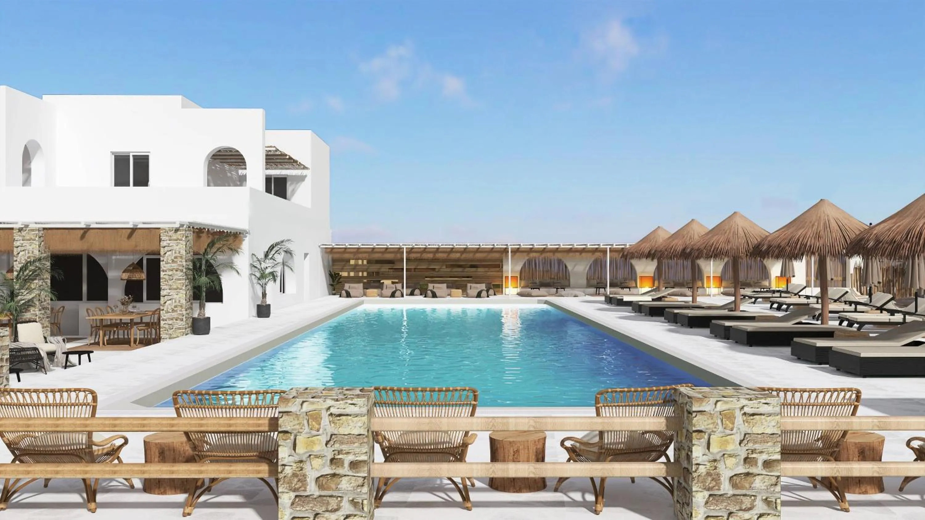 Property building in Pounda Resort Paros, a member of Radisson Individuals