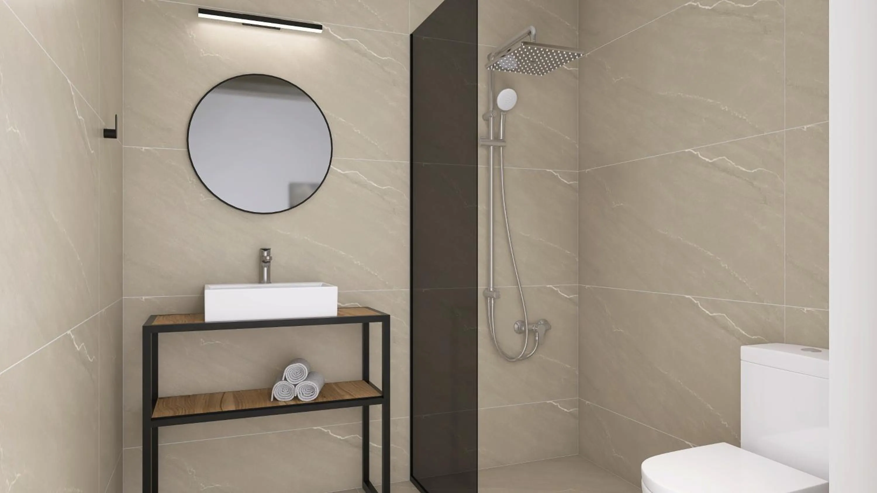 Shower in Pounda Resort Paros, a member of Radisson Individuals