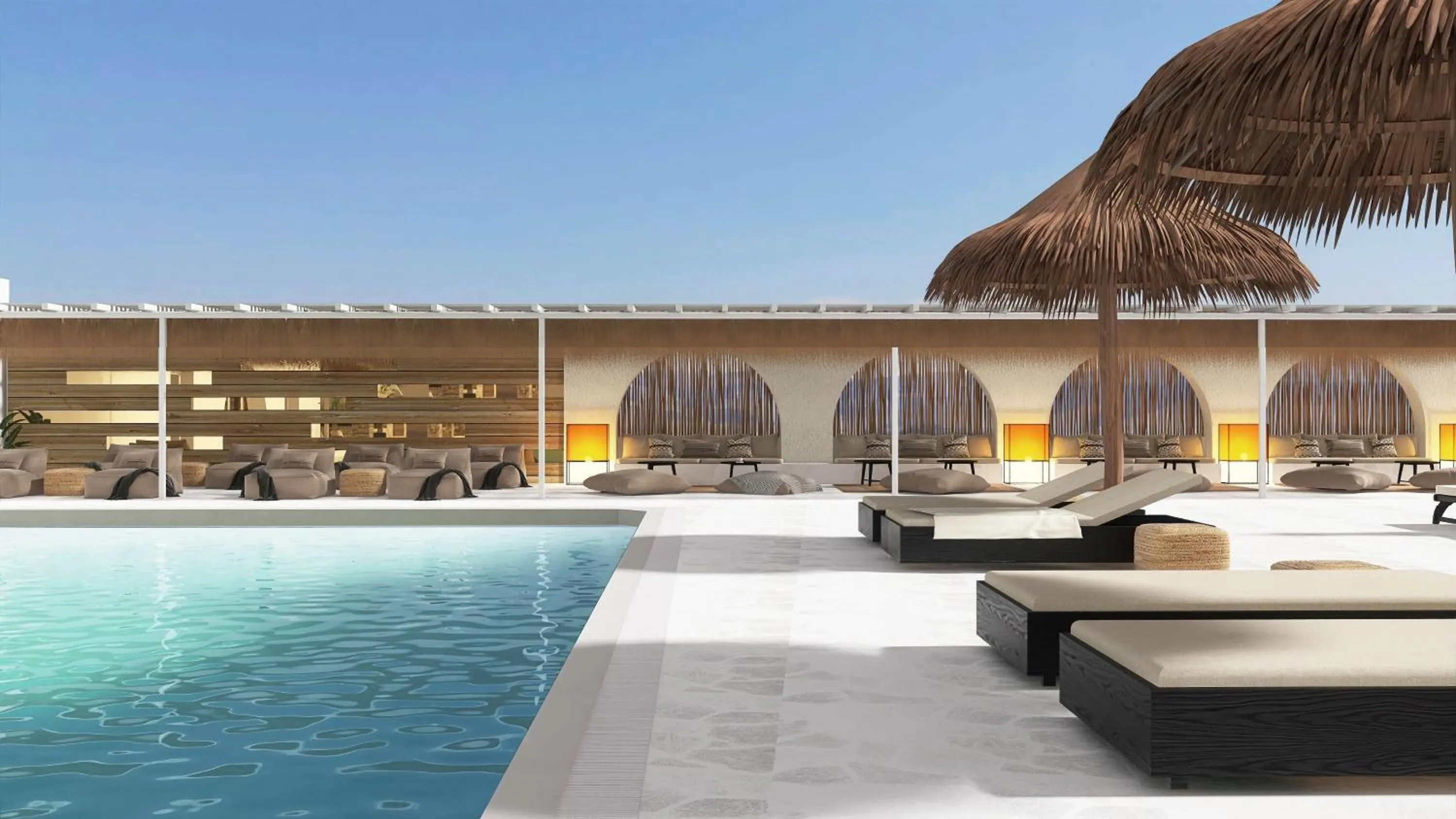 Pool view in Pounda Resort Paros, a member of Radisson Individuals