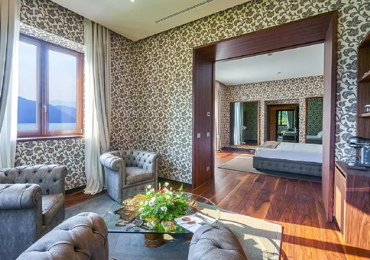 Living room in Villa Lario Resort Mandello