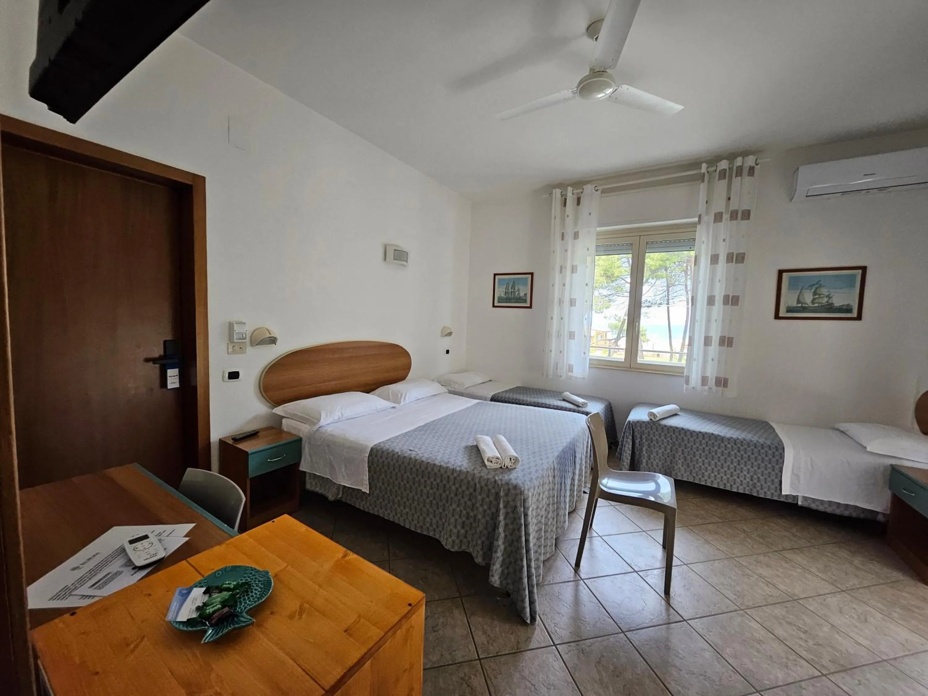 Bed in Hotel Cerrano