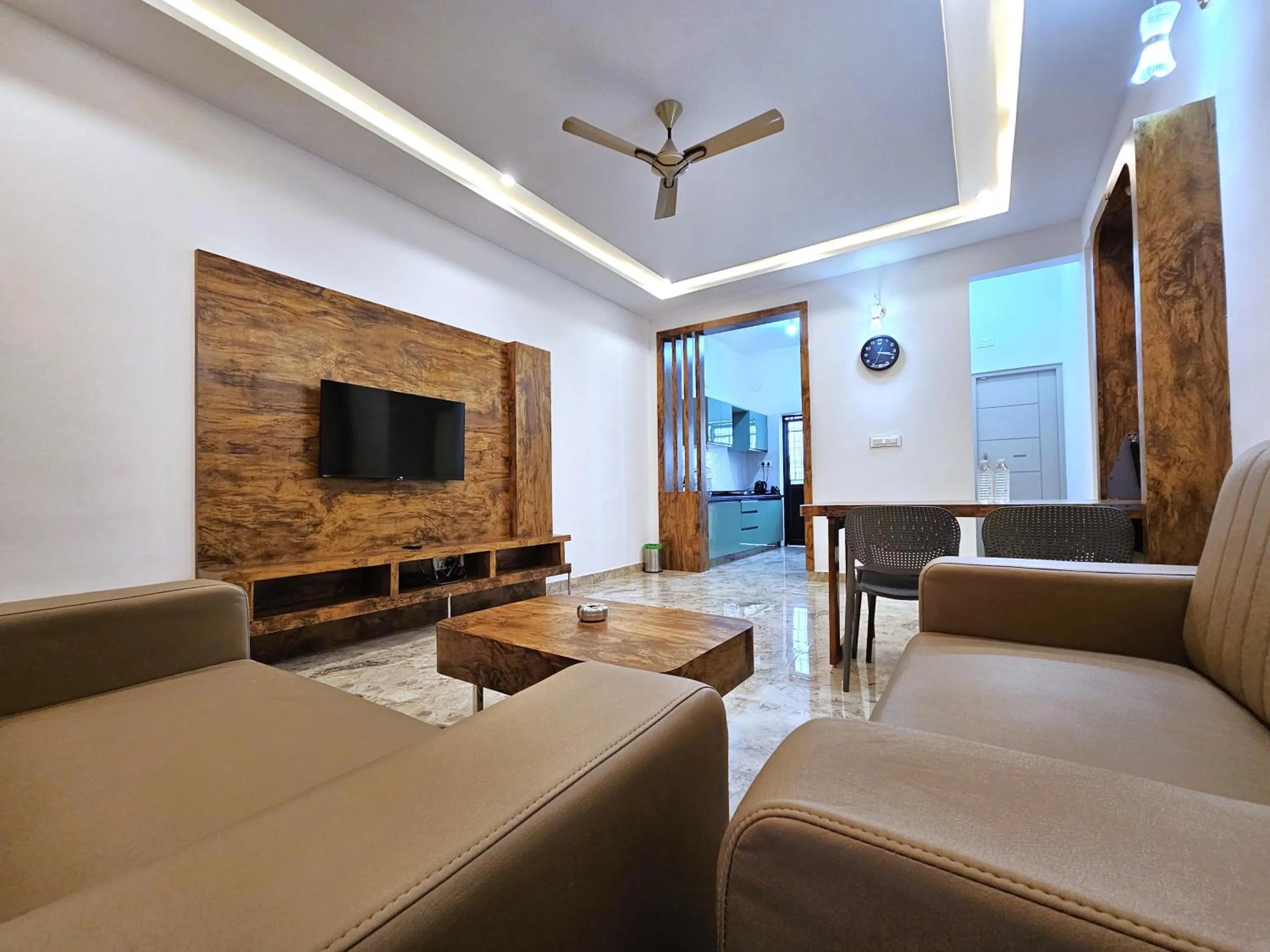 Seating area in City Service Apartment