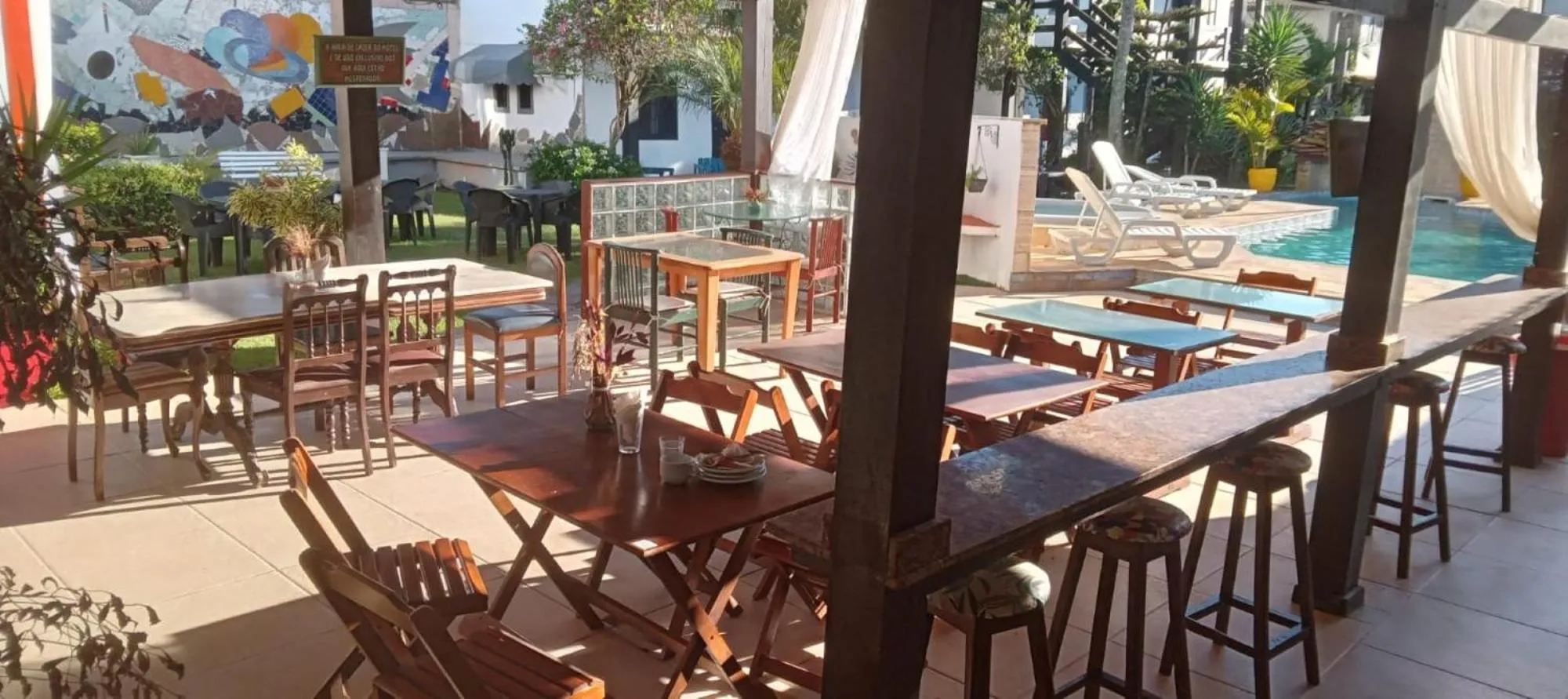 BBQ facilities in Atlântico Hotel