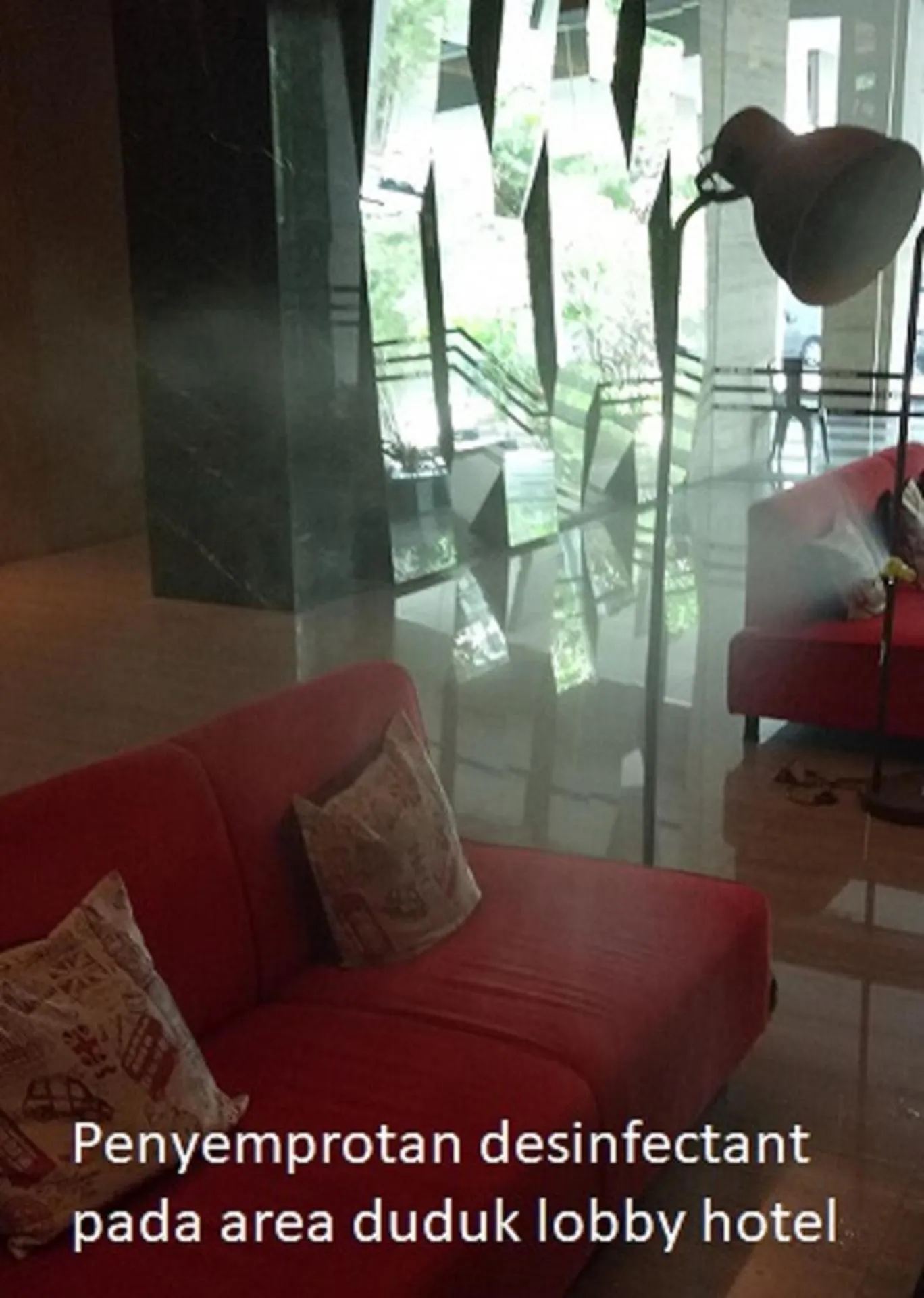 Seating area in Cabin Hotel