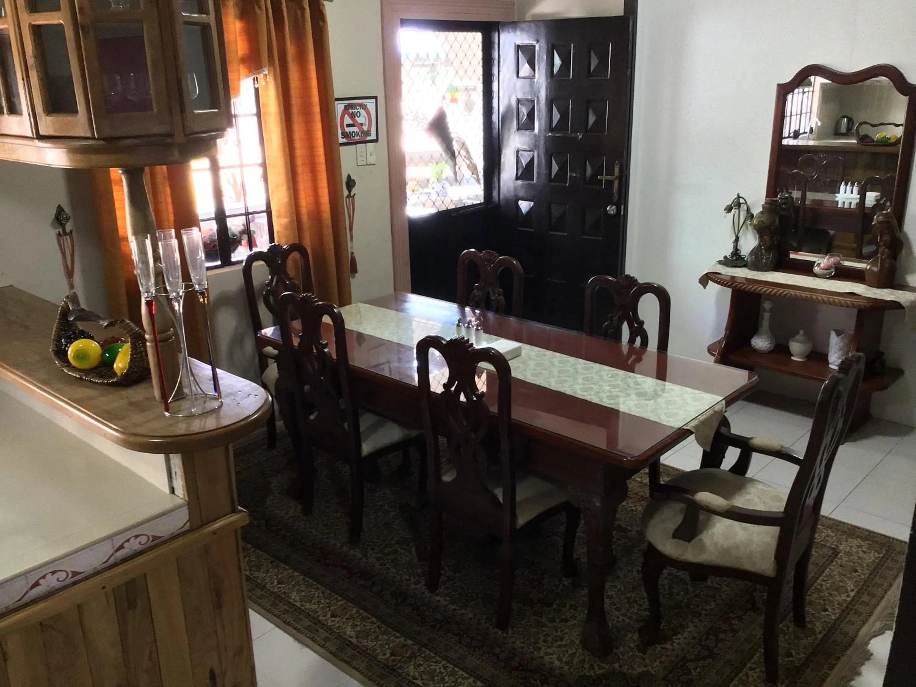 Dining area in Mount Pinatubo Base Camp at CASA HERMOGINA