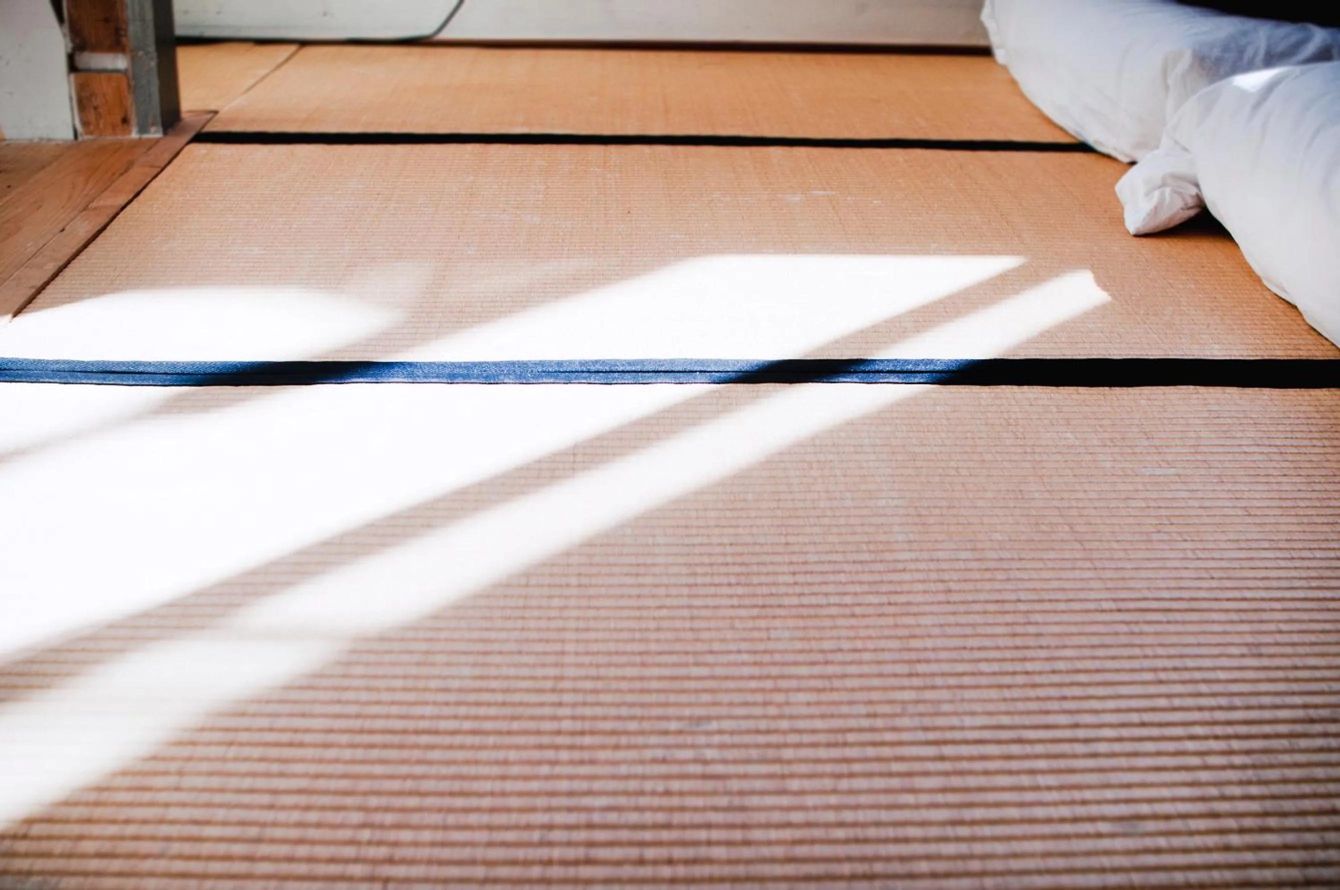 Decorative detail, Bed in Hostel Saruya