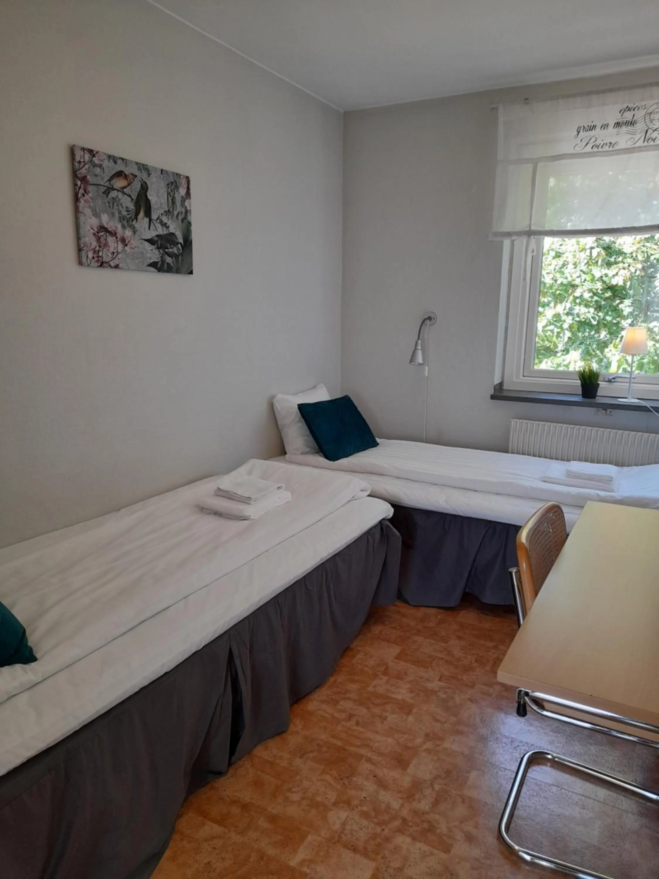 Bed in Kristinebergs Bed & Breakfast