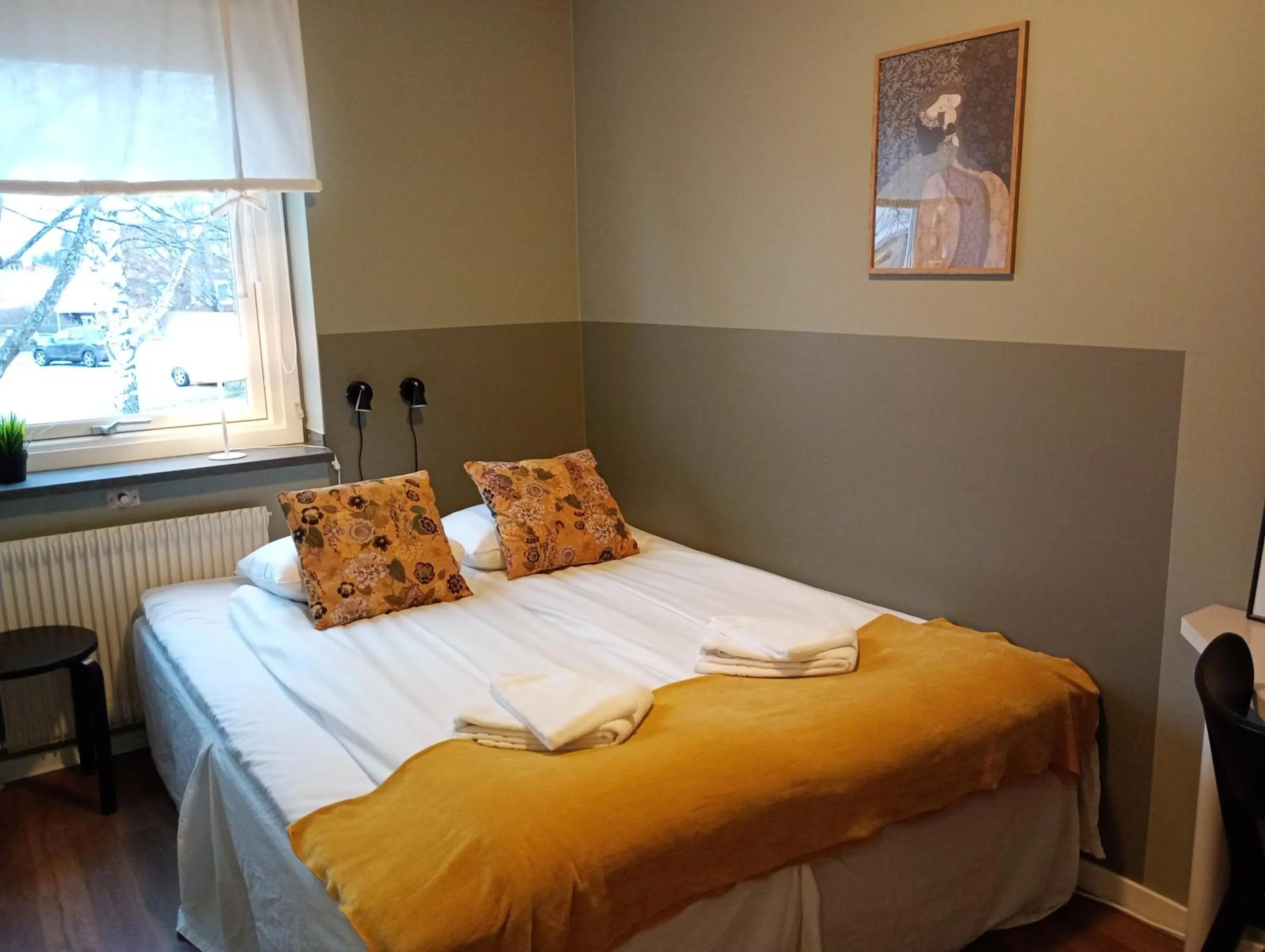 Bed in Kristinebergs Bed & Breakfast